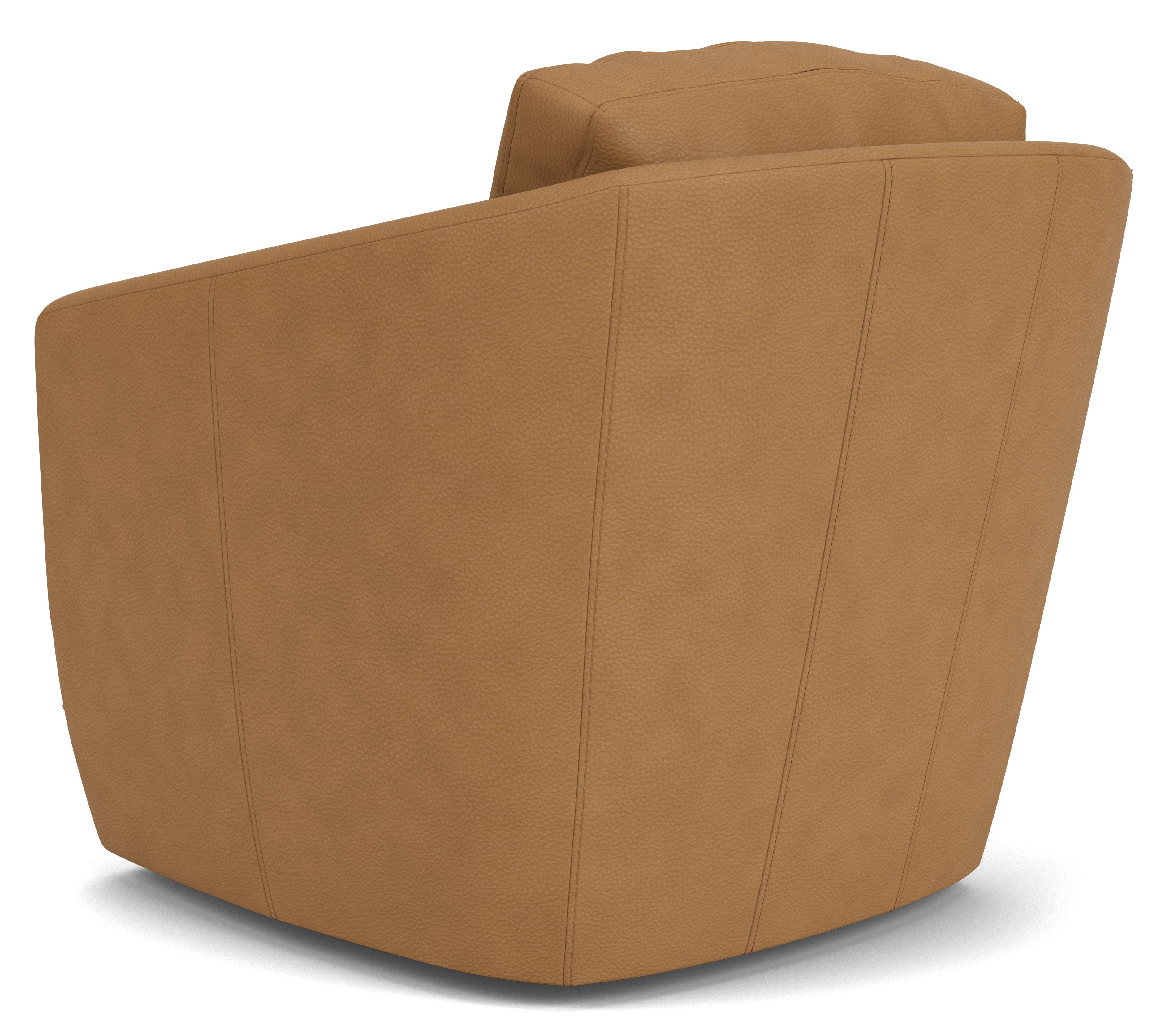 Back view of Ford Swivel Chair in Leather