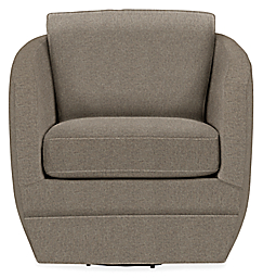 Front view of Ford Swivel Chair in Tatum Fog.