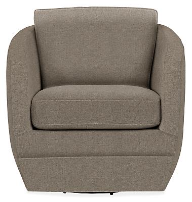 Front view of Ford Swivel Chair in Tatum Fog.