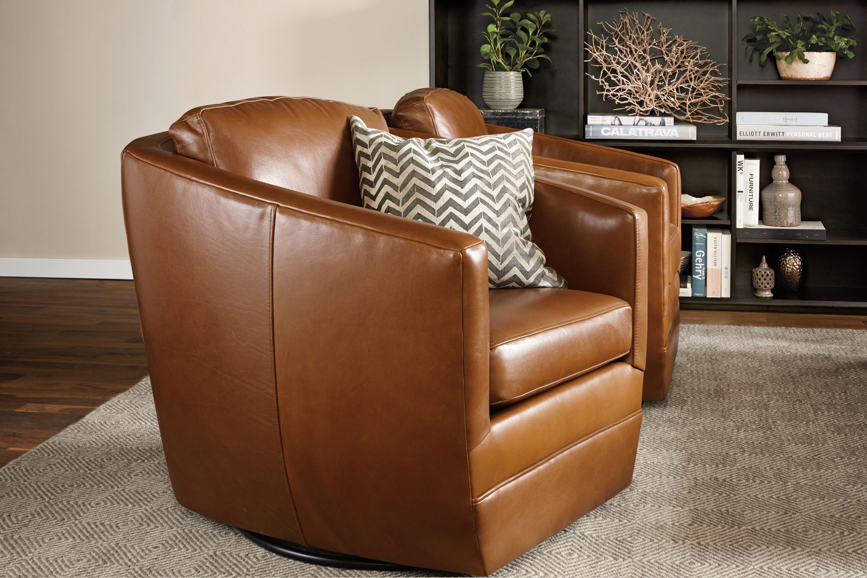 Leather swivel chairs for living clearance room