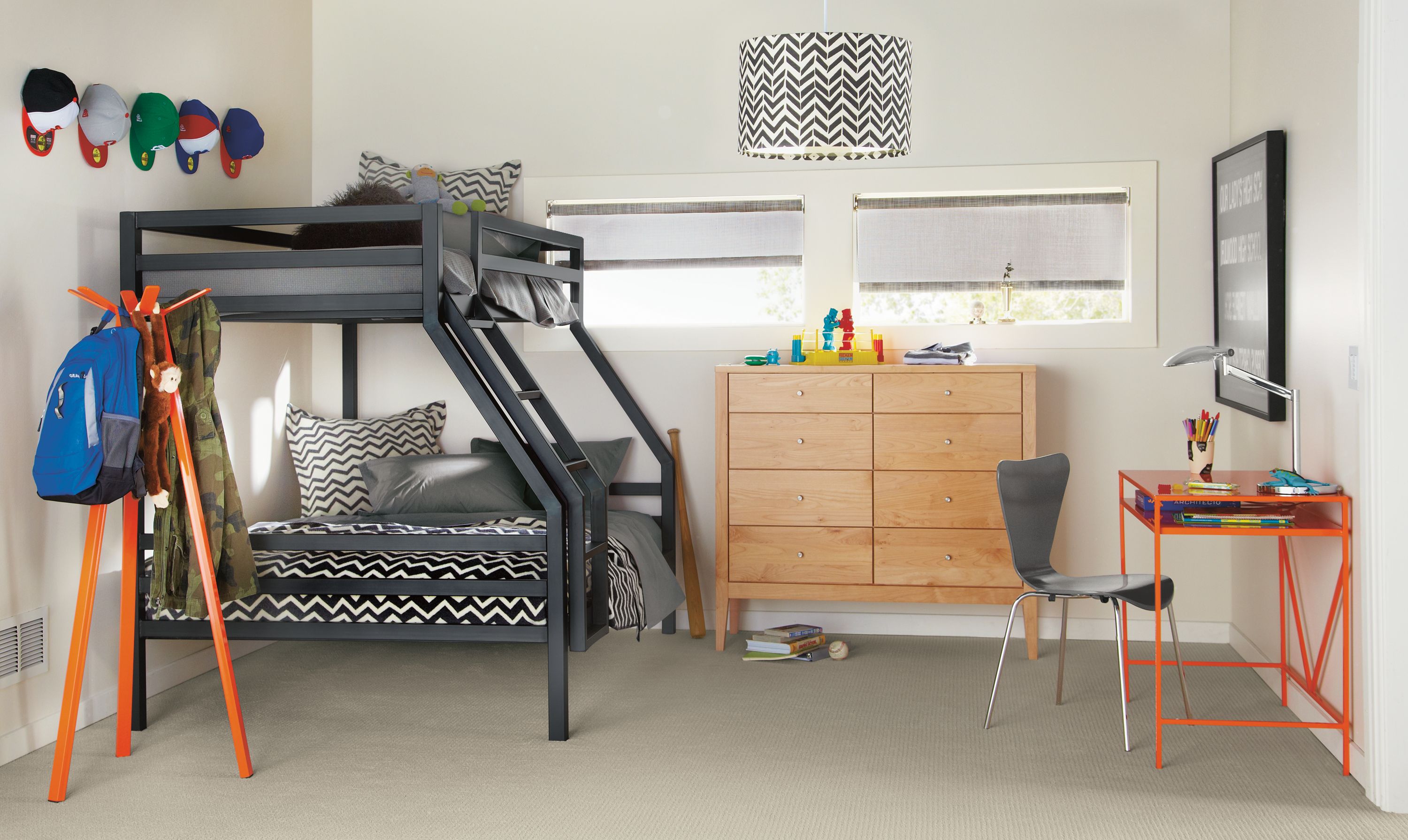 Fort Twin Over Full Bunk Bed with Calvin Dresser Creative Kids Rooms