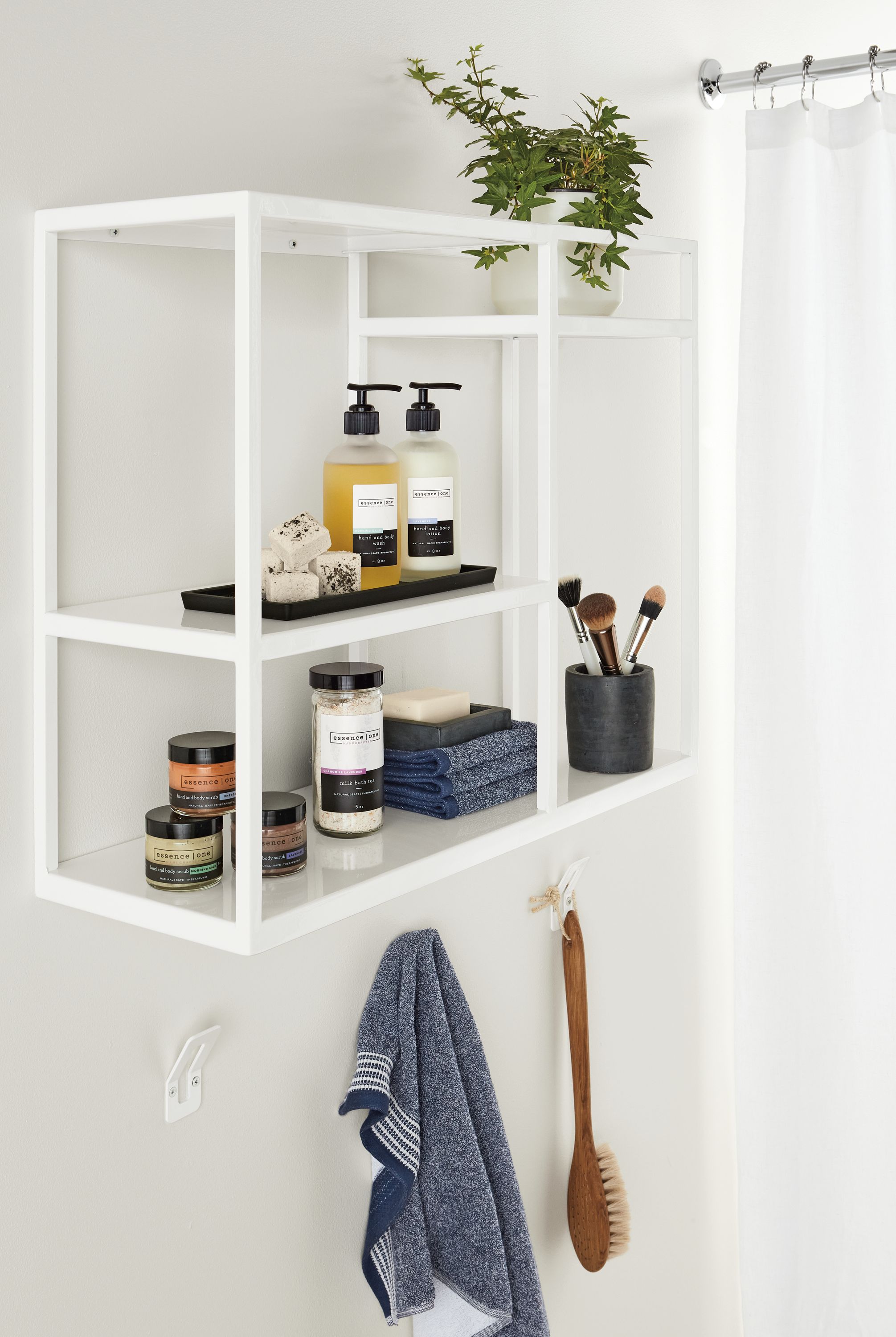 24w 20h four-shelf in white