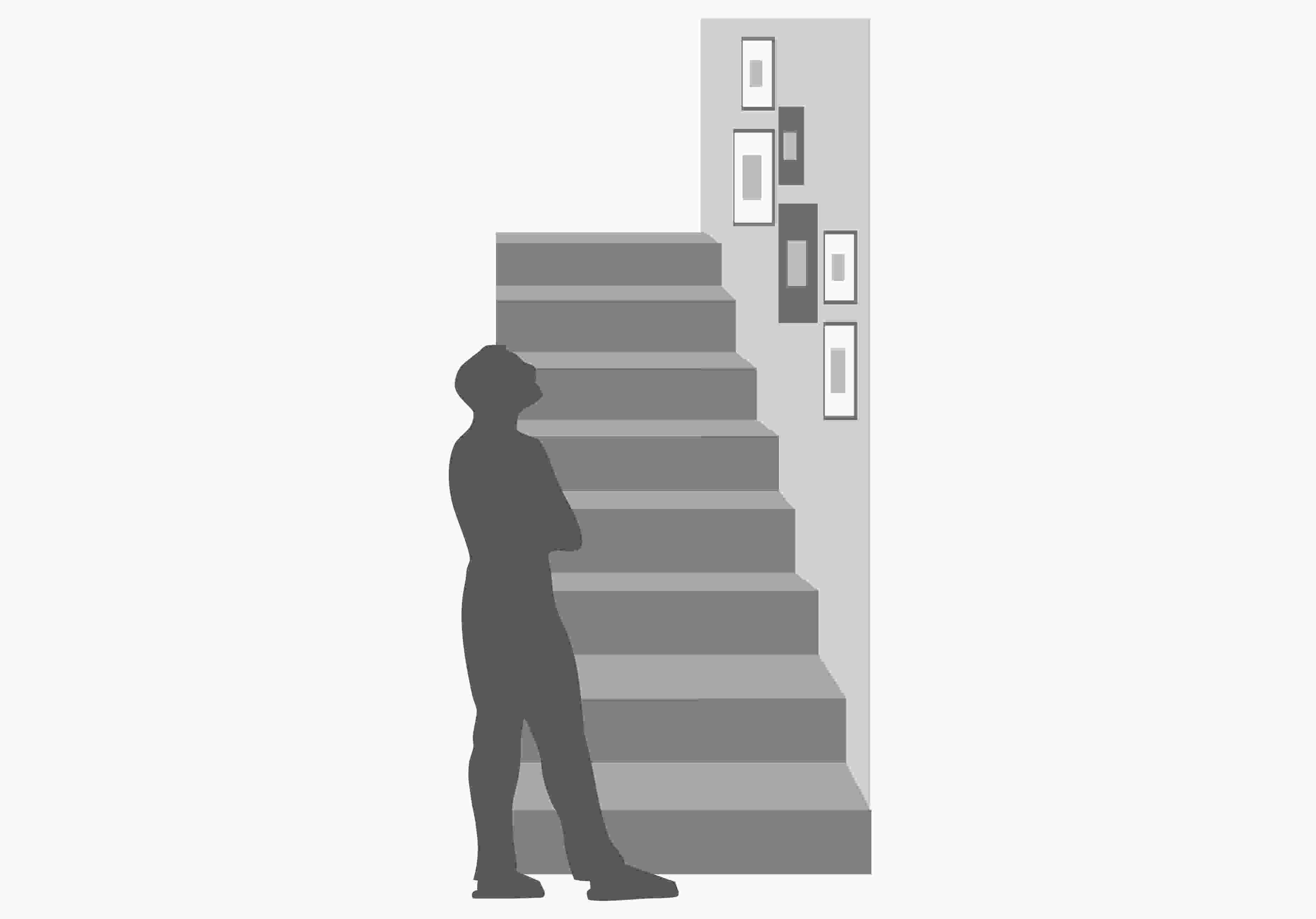 Stairway frame set right diagram.