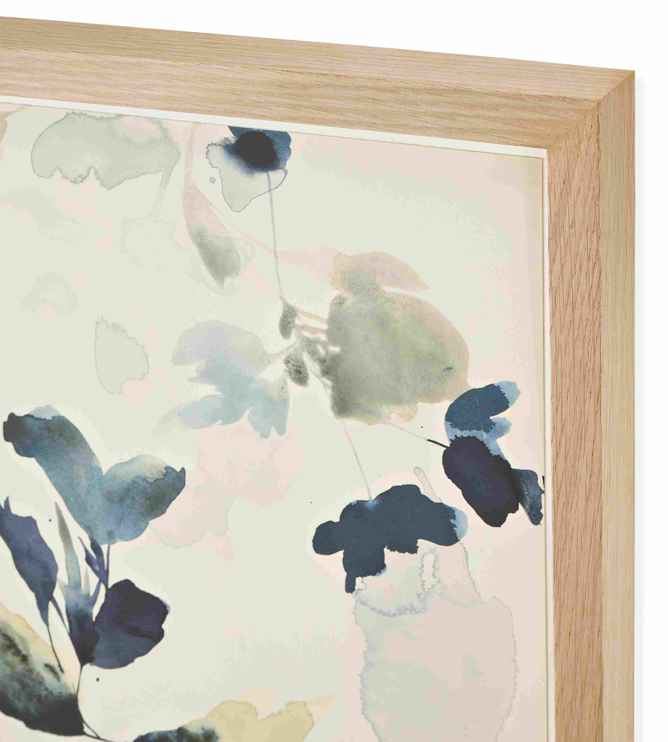Close-up of frame and corner of Jen Garrido's wild flowers study #3.