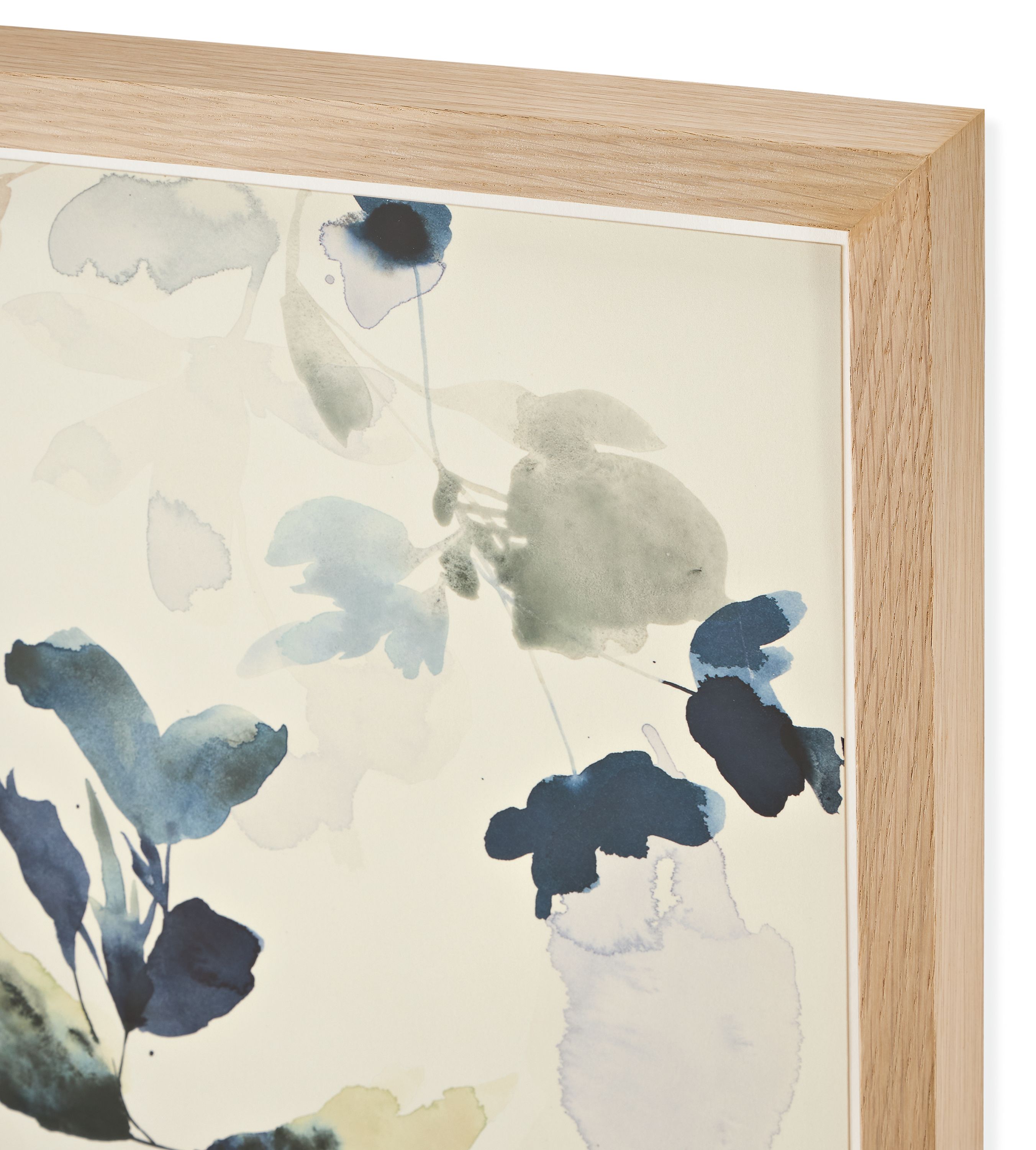 Close-up of frame and corner of Jen Garrido's wild flowers study #3.