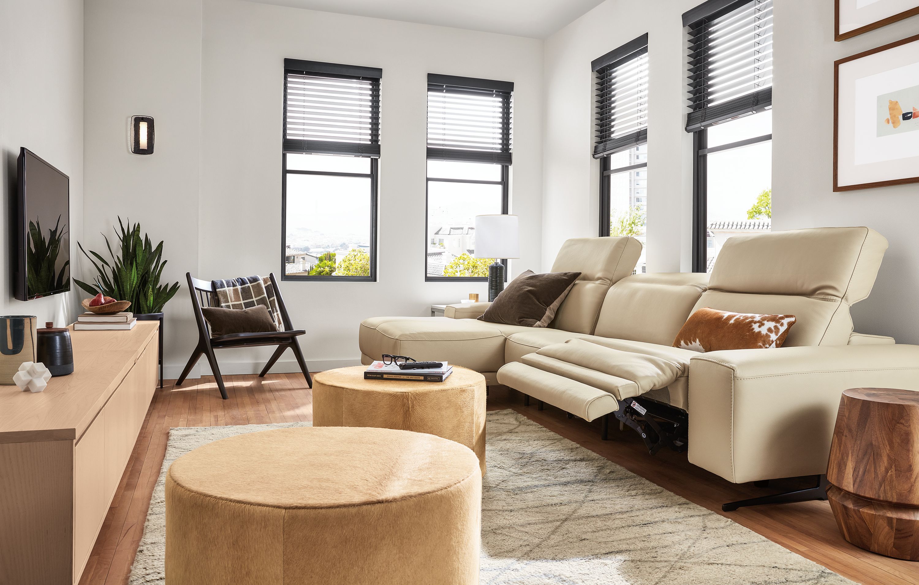 Room and board leather sectional discount
