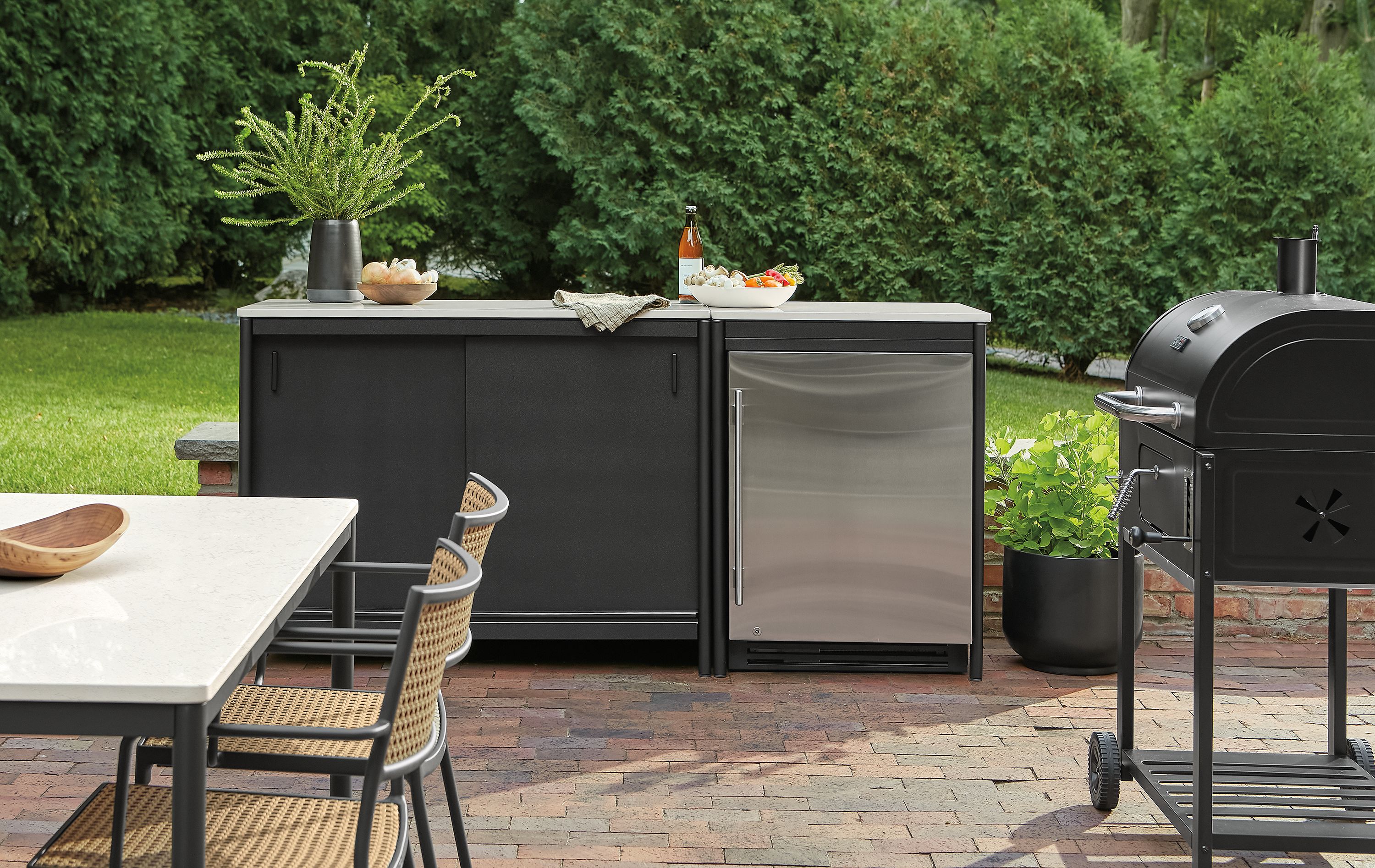 Premade outdoor clearance kitchen