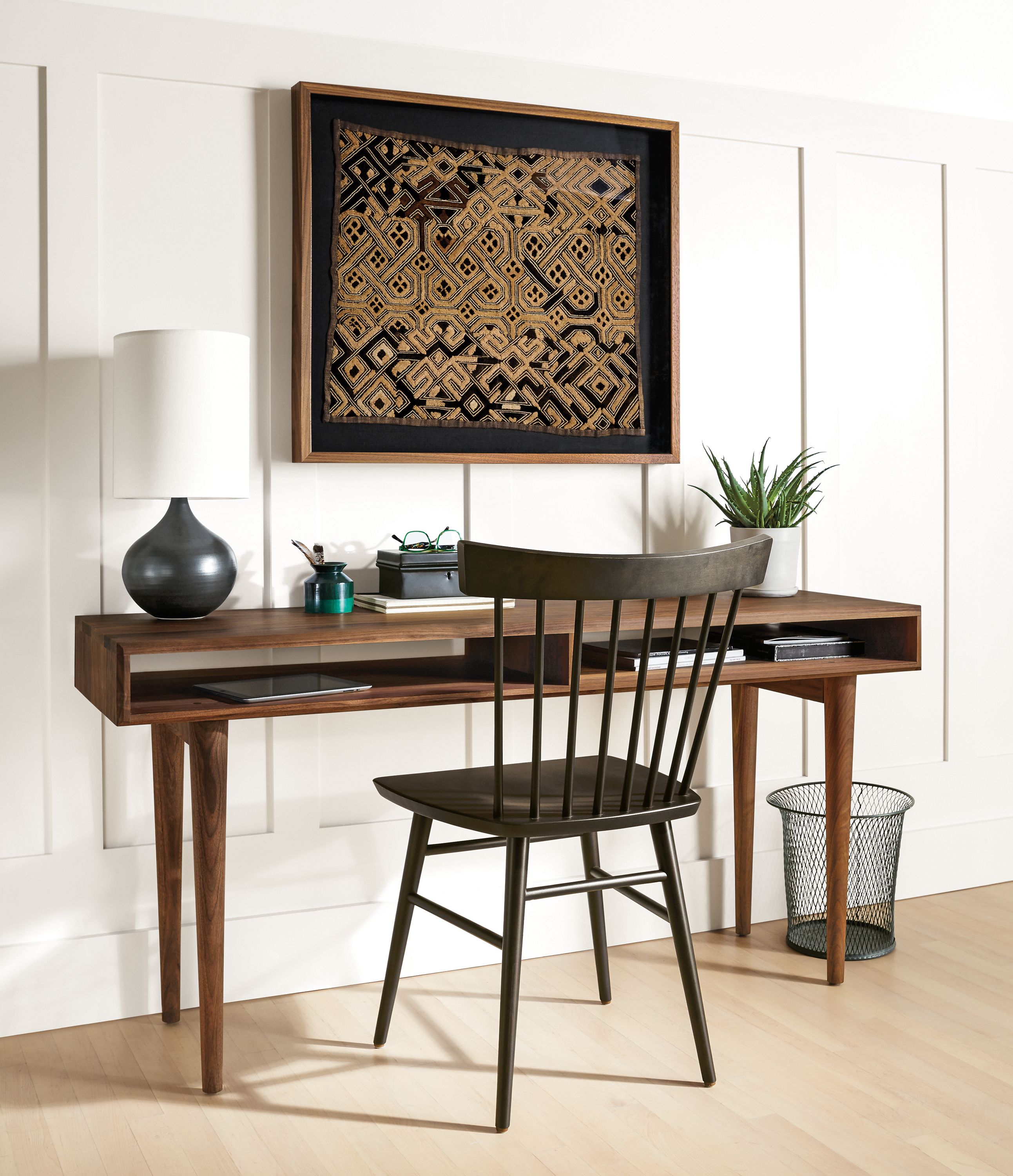 Detail of Grove midcentury modern desk.