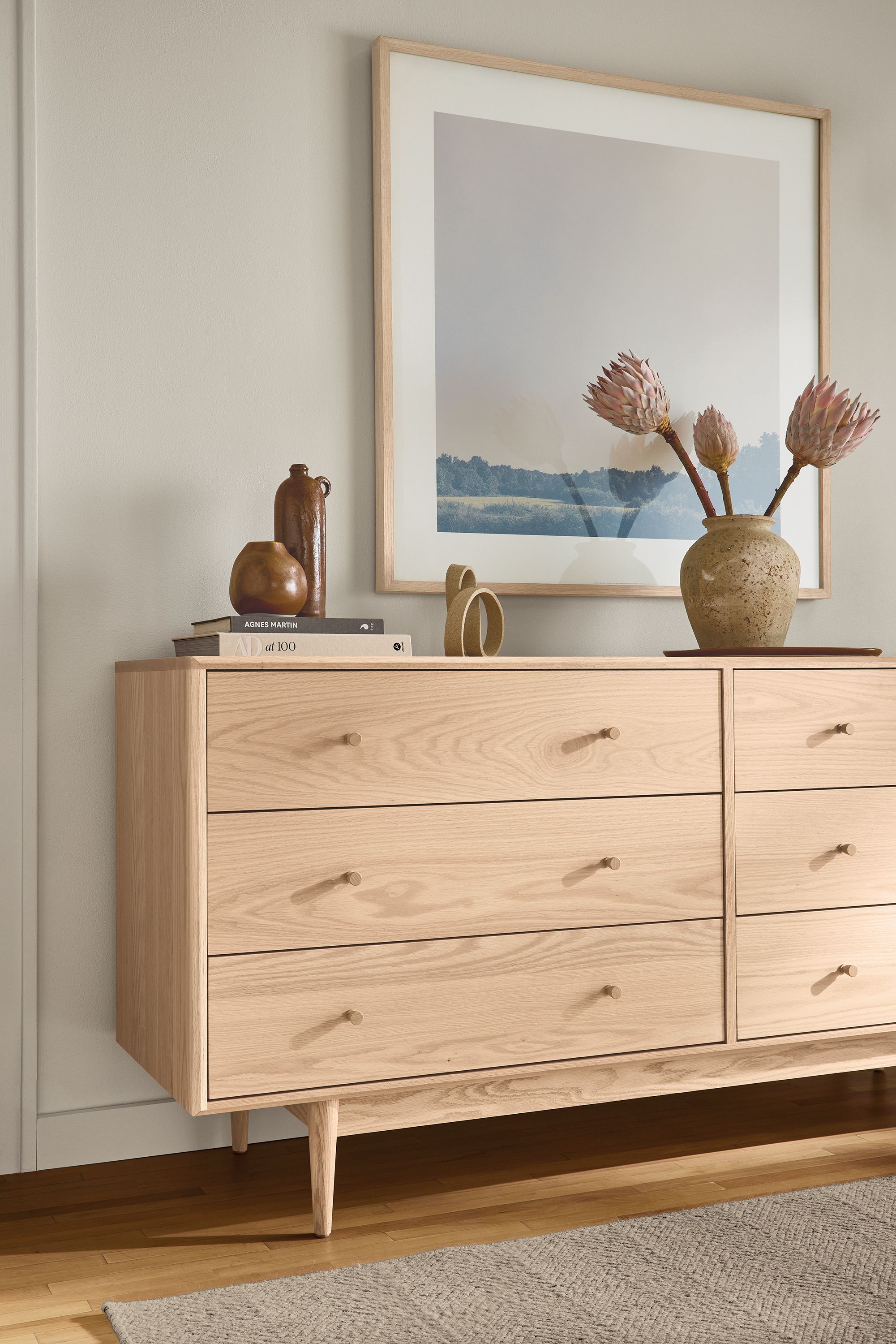 72w 34h dresser in salt stain