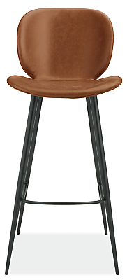 Front view of Gwen Bar Stool in Synthetic Leather.