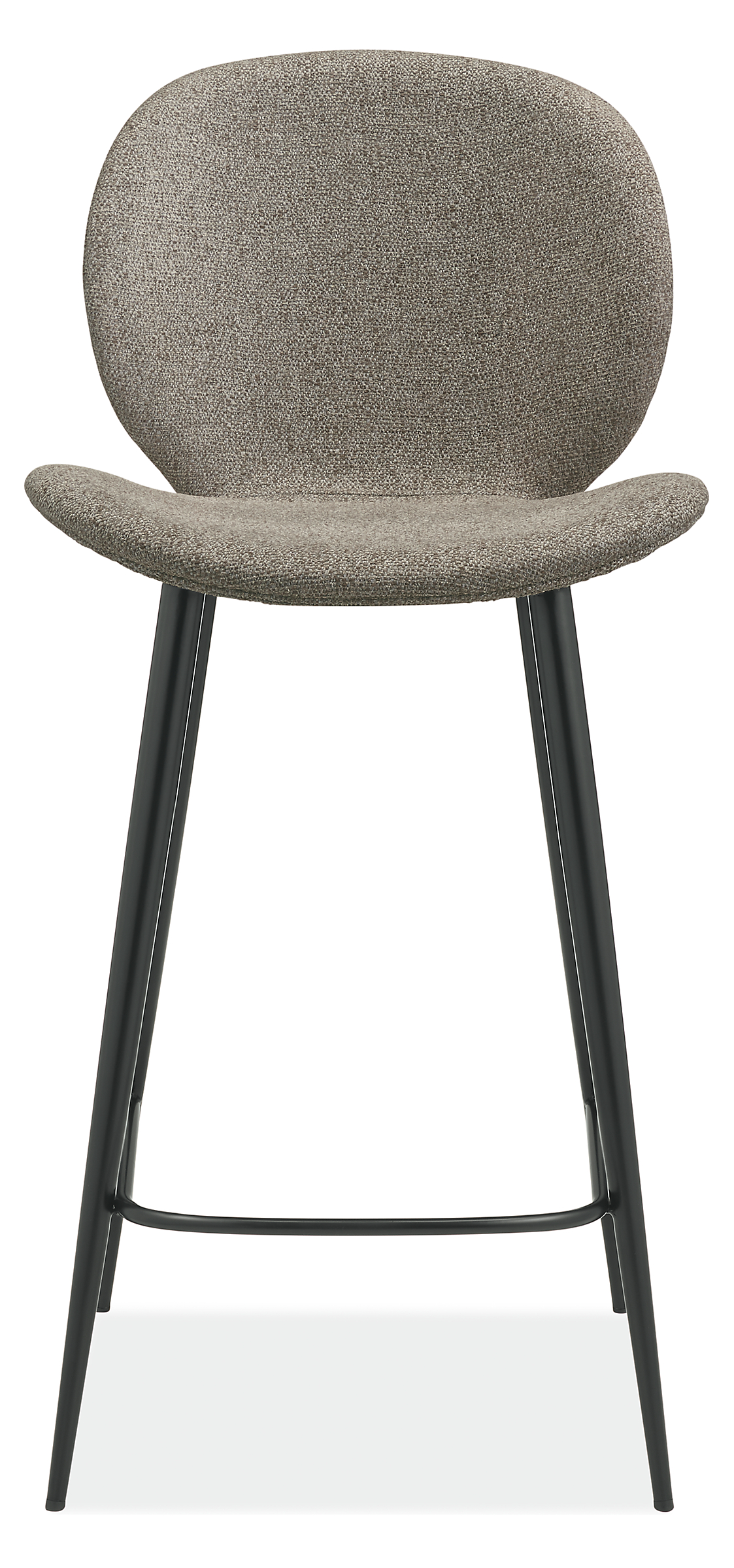 Front view of Gwen Counter Stool in Radford Fabric.