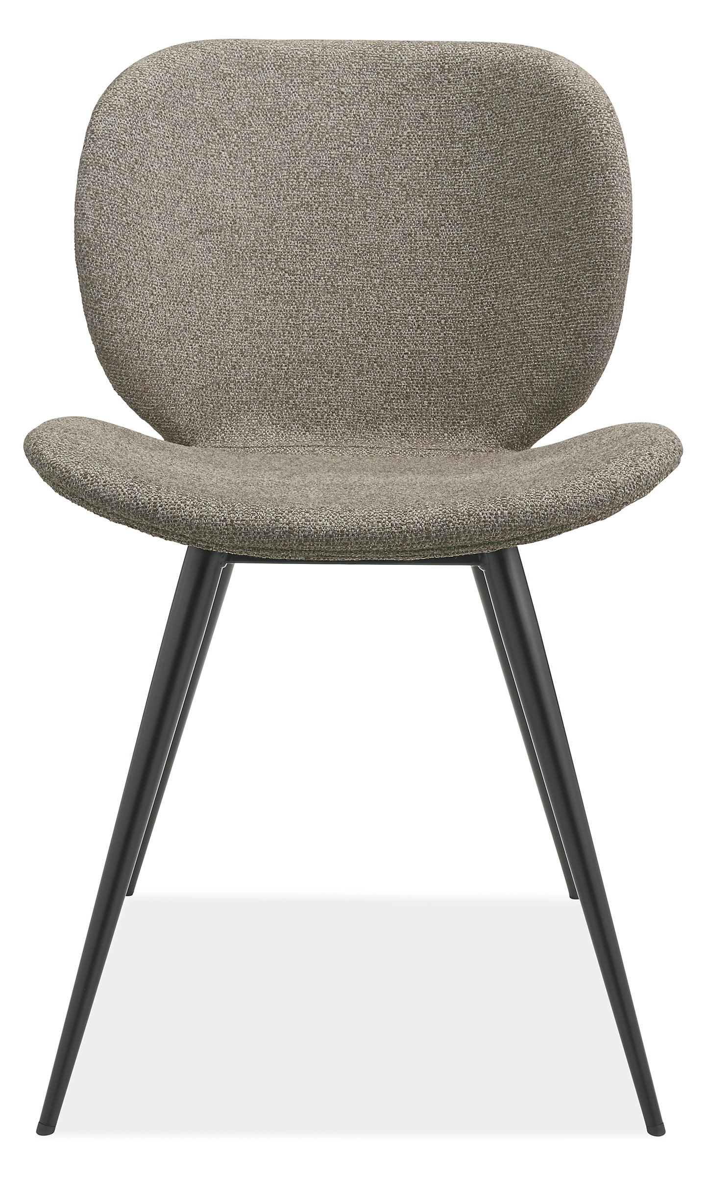 Front view of Gwen Side Chair in Radford Taupe Fabric.