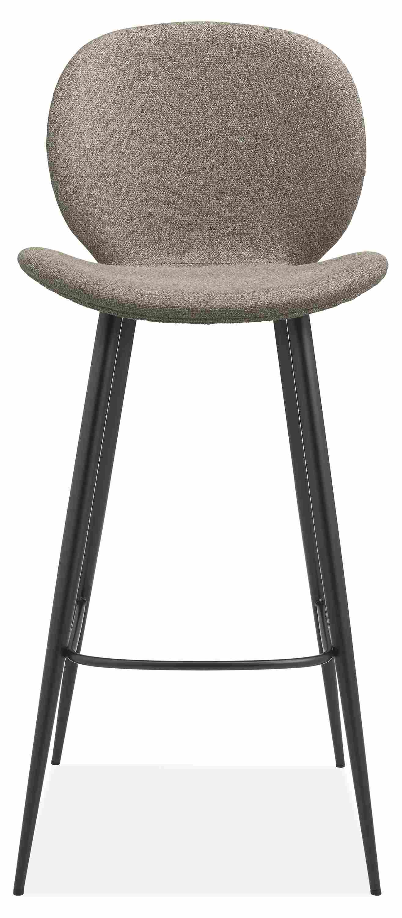 Front view of Gwen Bar Stool in Radford Fabric.
