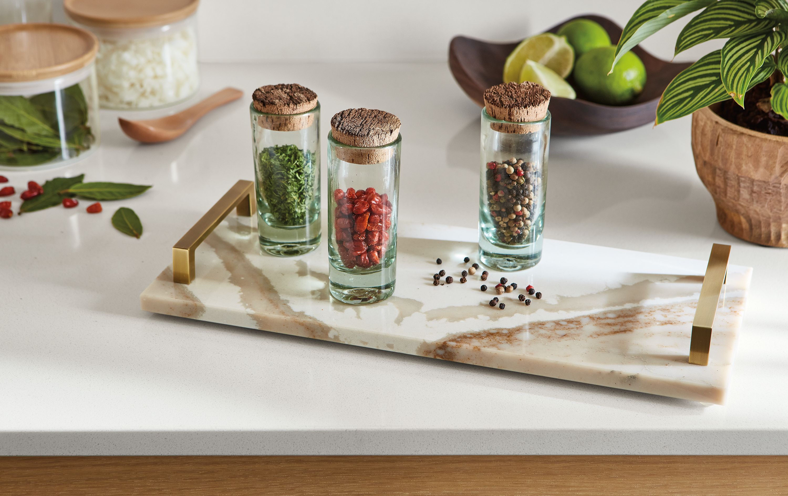 Halsted small serving board in Brittanicca Gold Warm™