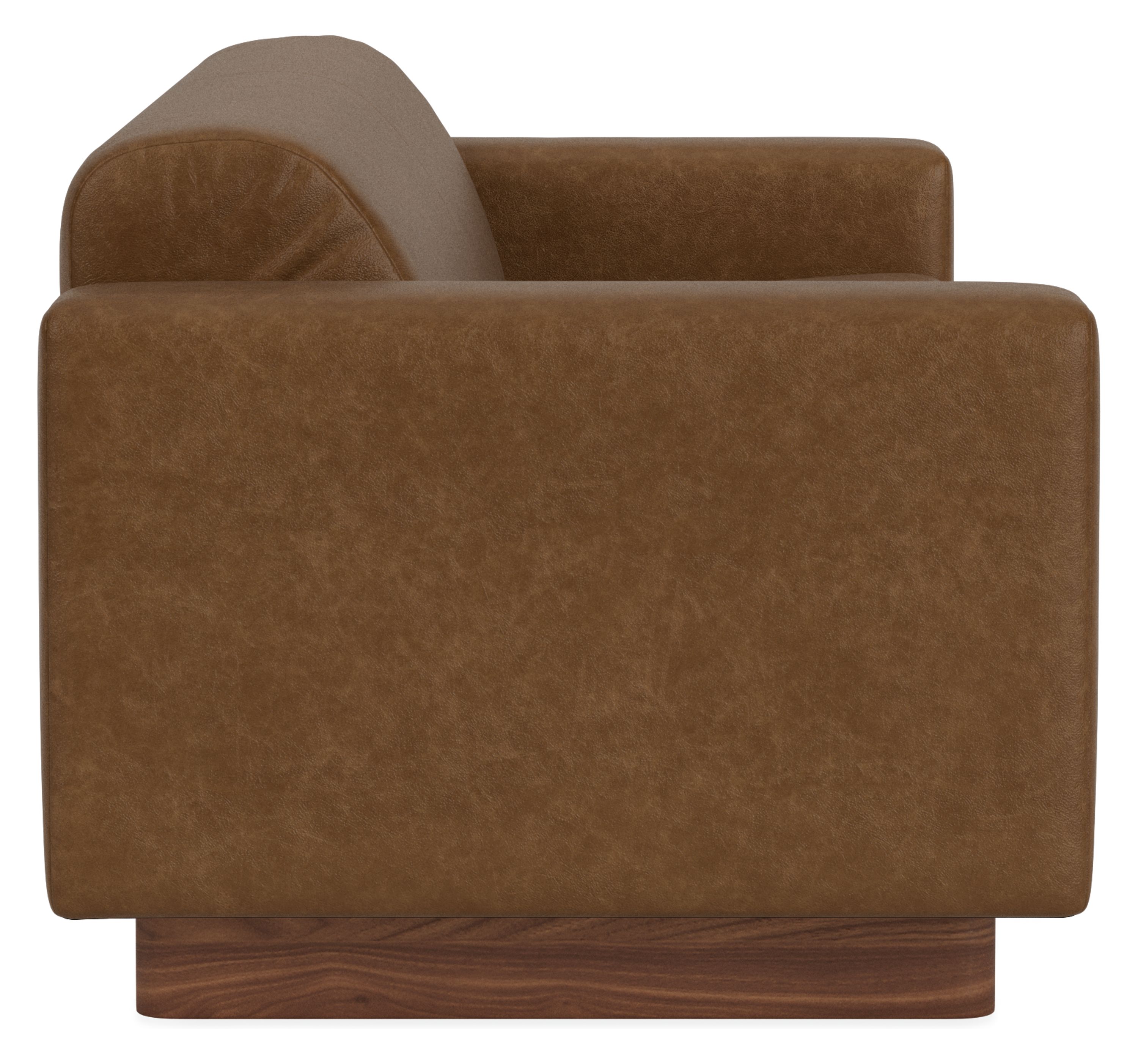 Side view of Harmon 95-wide Sofa in Palermo Bourbon.