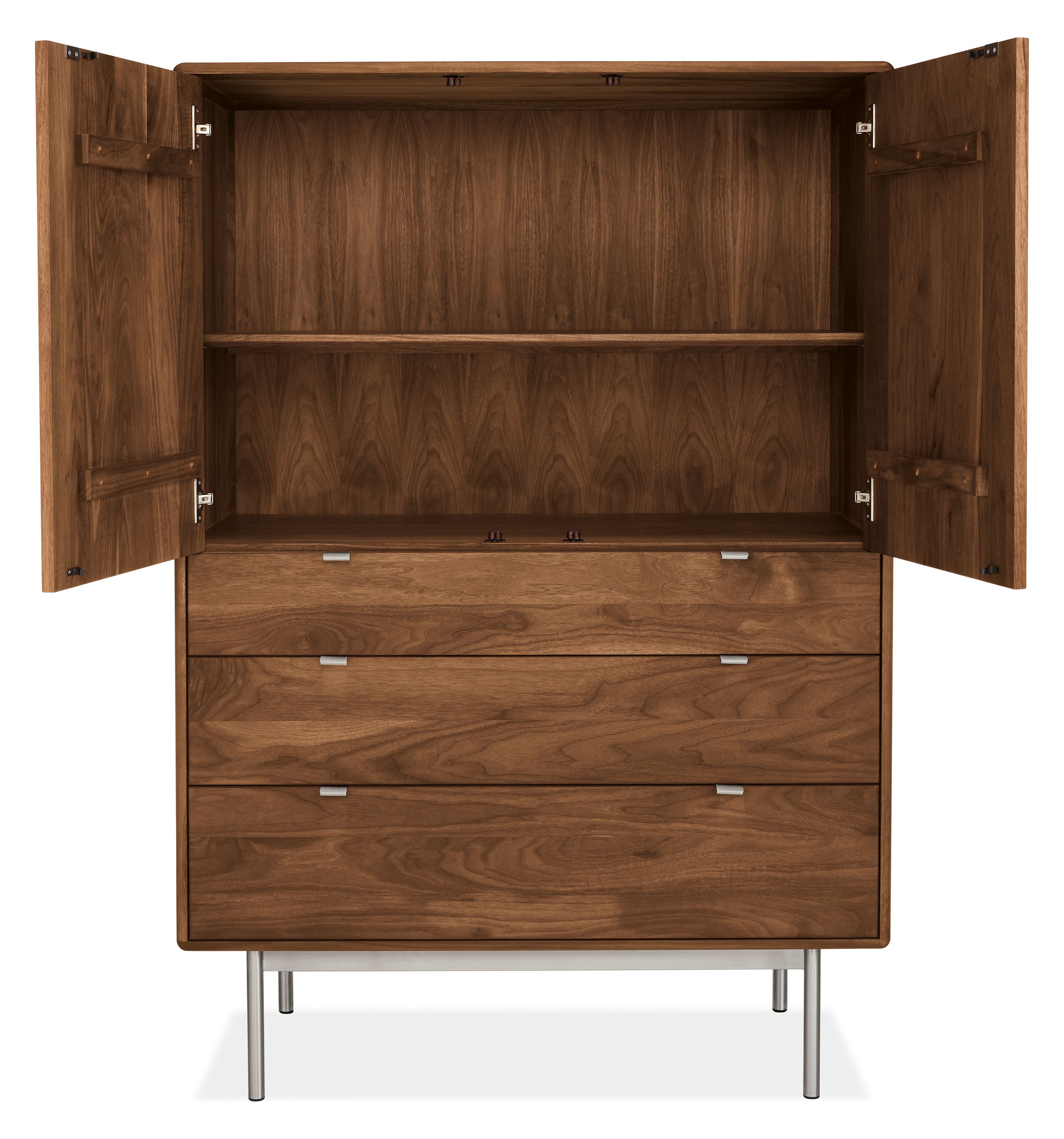 Open detail of Hensley 42w 20d 60h Armoire.