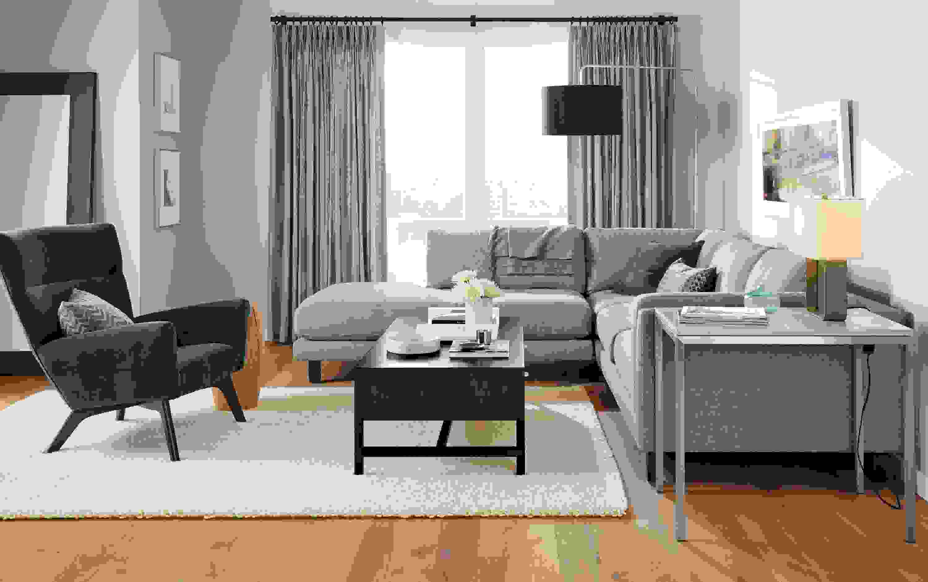 Detail of Holden three-piece sectional.