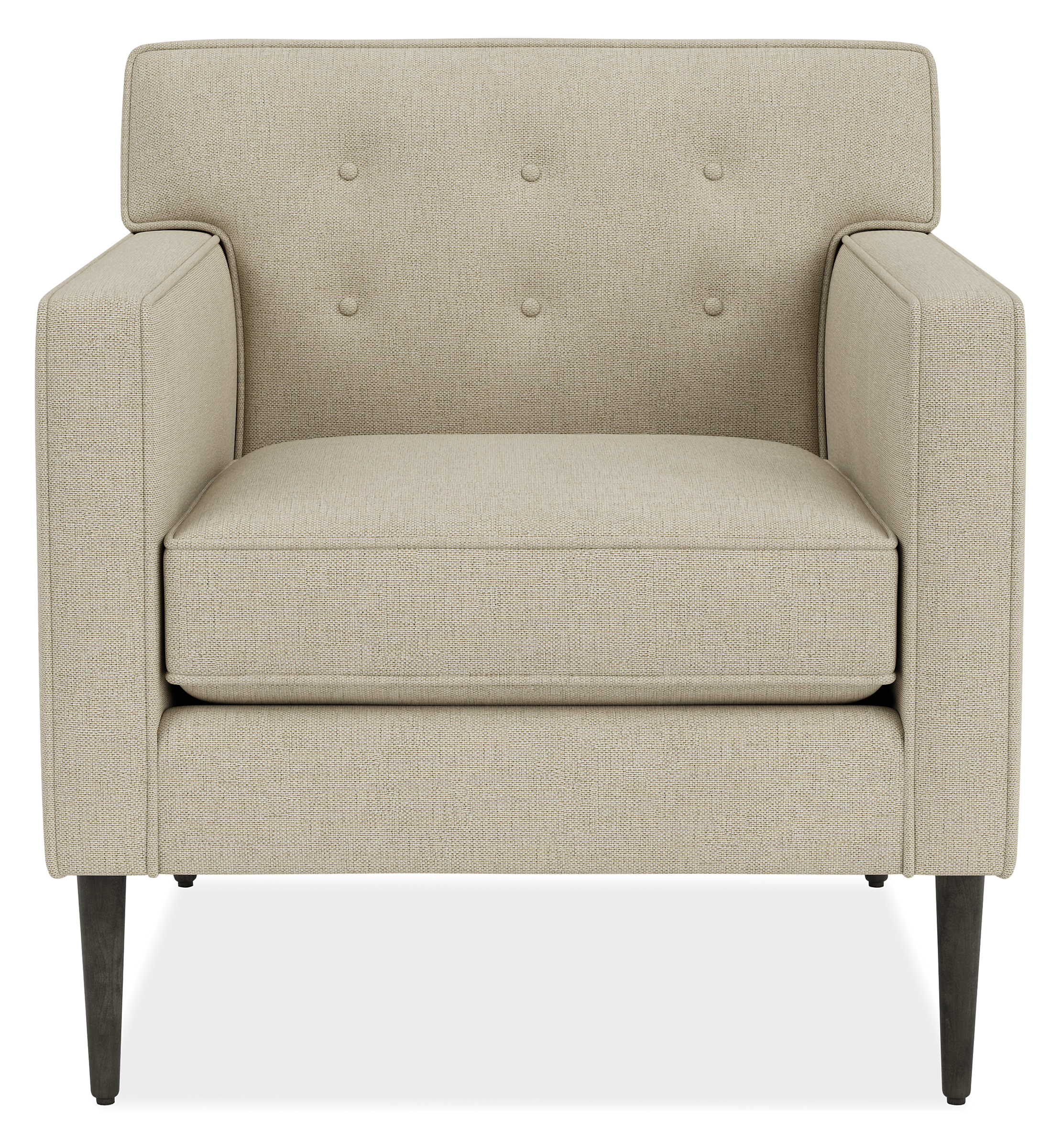 Front view of Holmes 30 Chair in Sumner Linen.