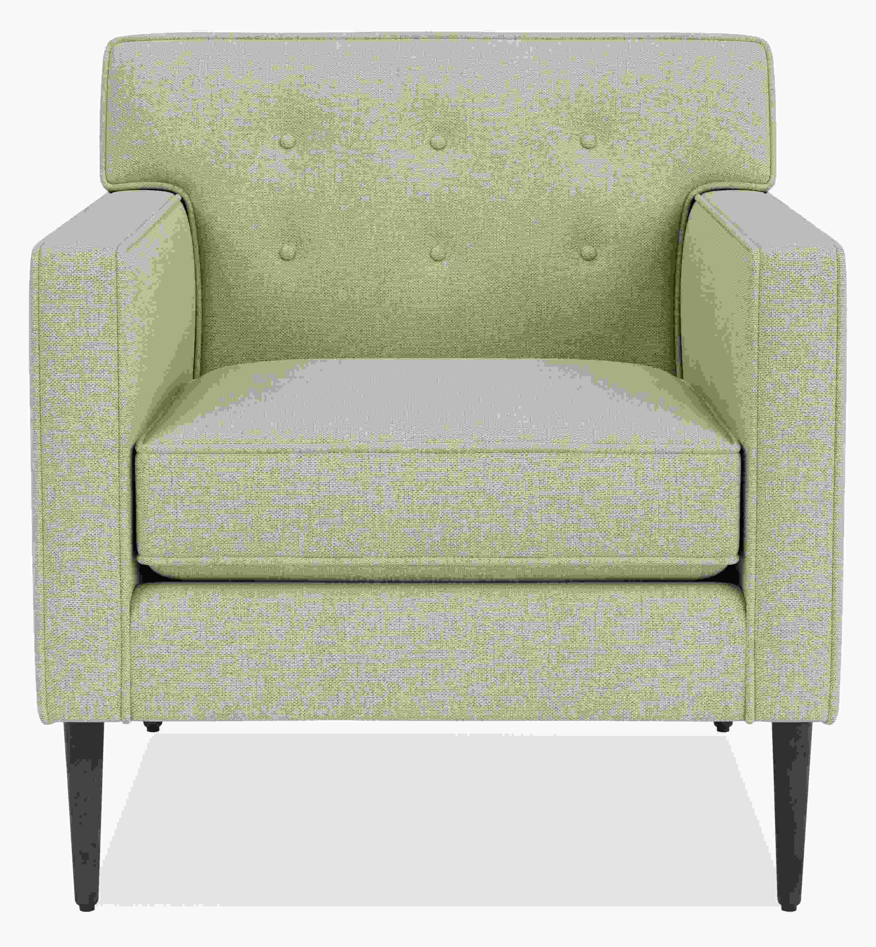 Front view of Holmes 30 Chair in Sumner Linen.