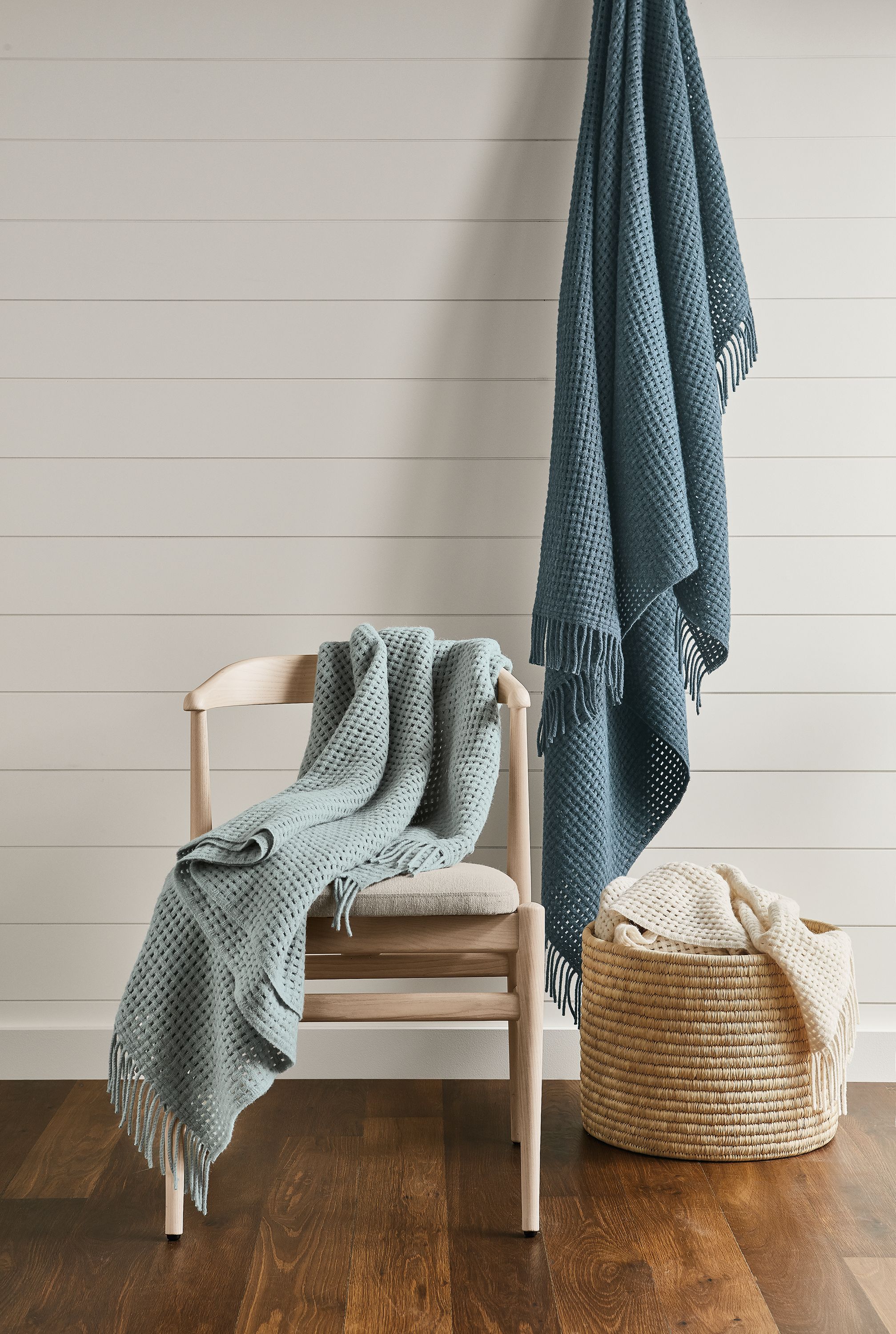 Marine, sky & ivory