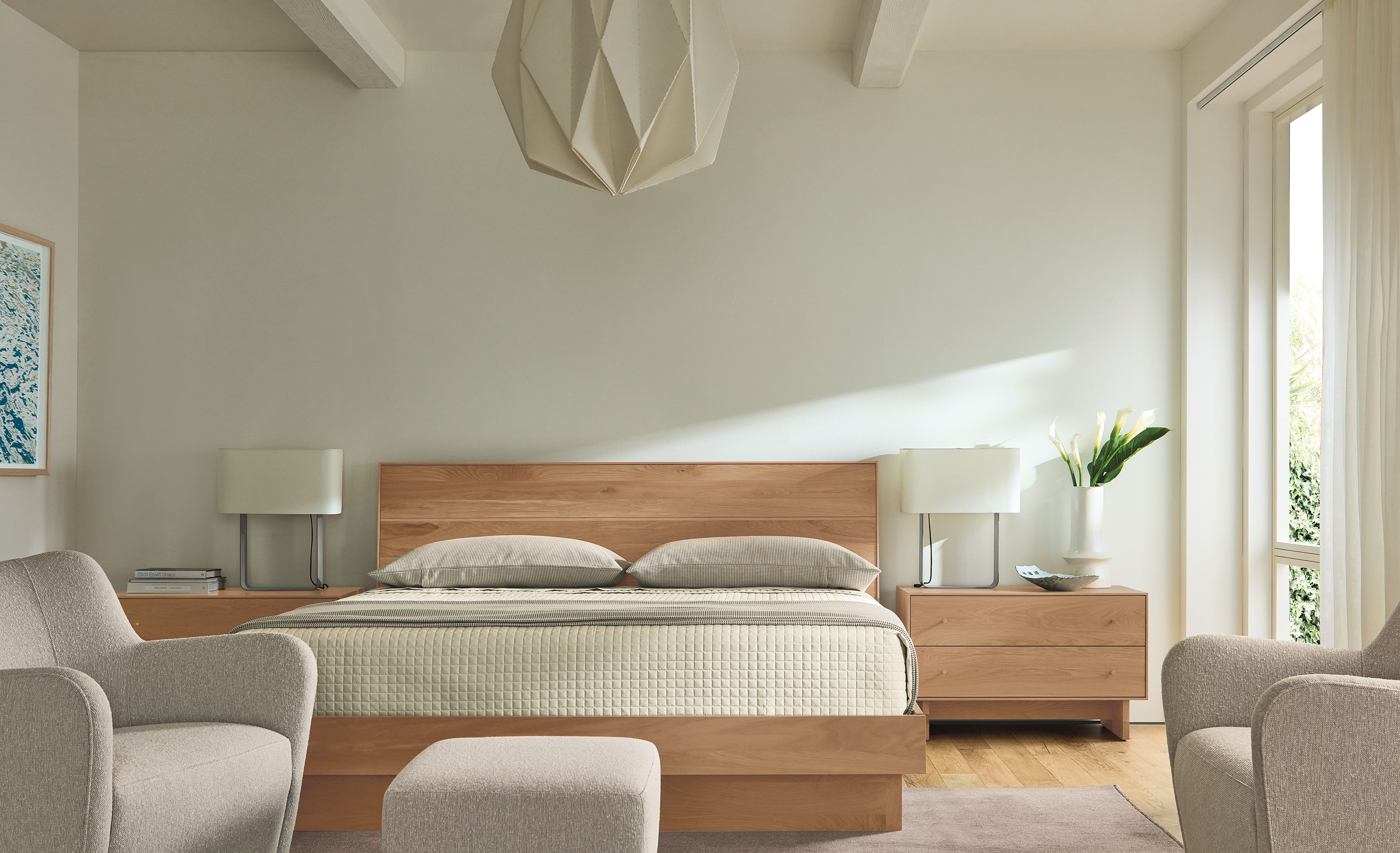 King bed in rye stain