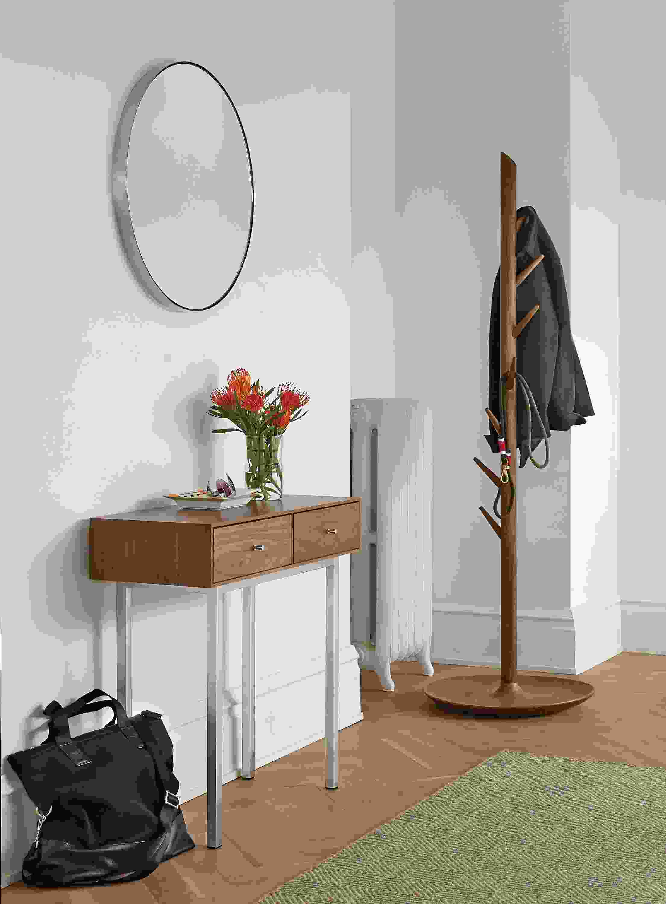 Hudson two-drawer console in entry.