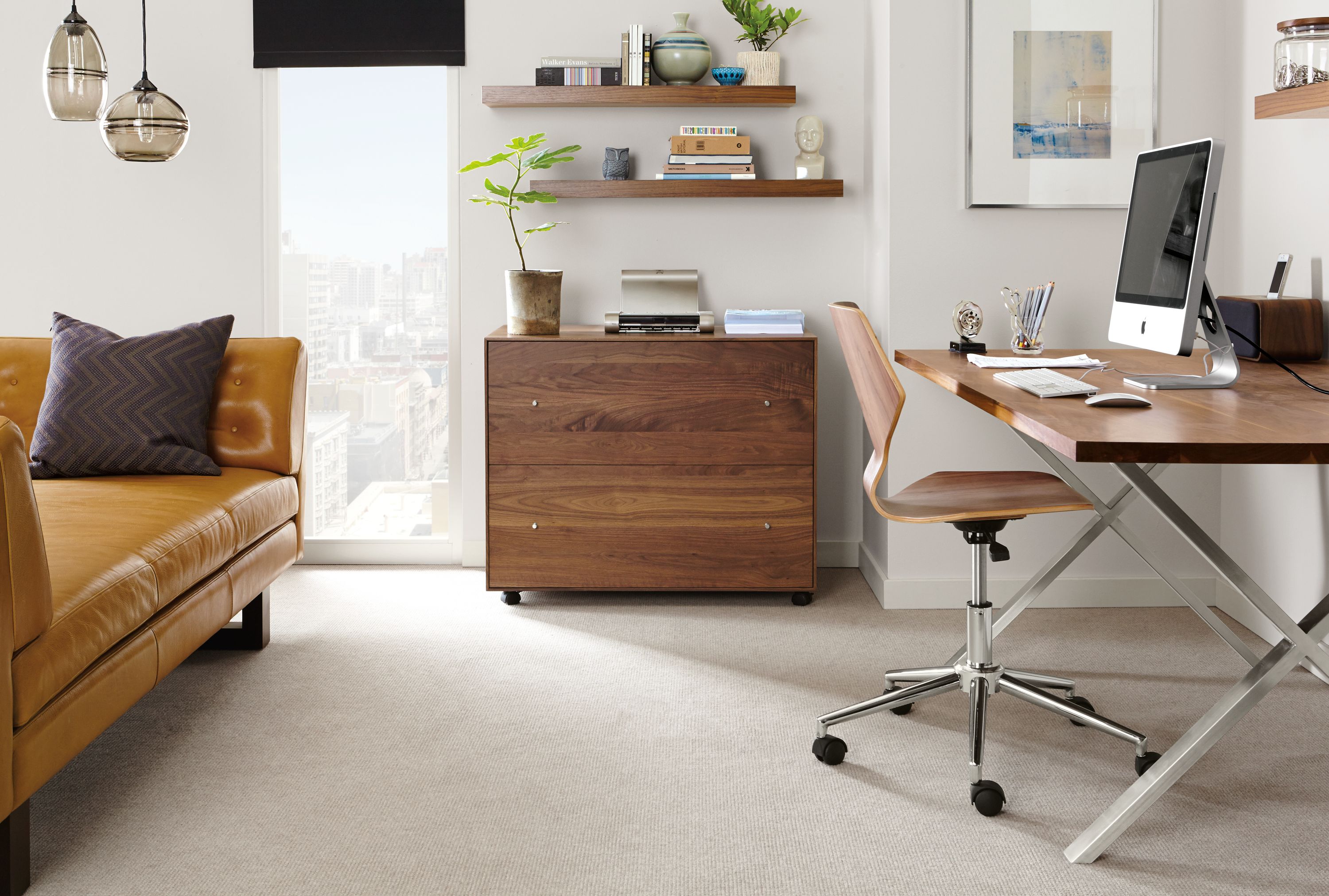 36w lateral file cabinet in walnut