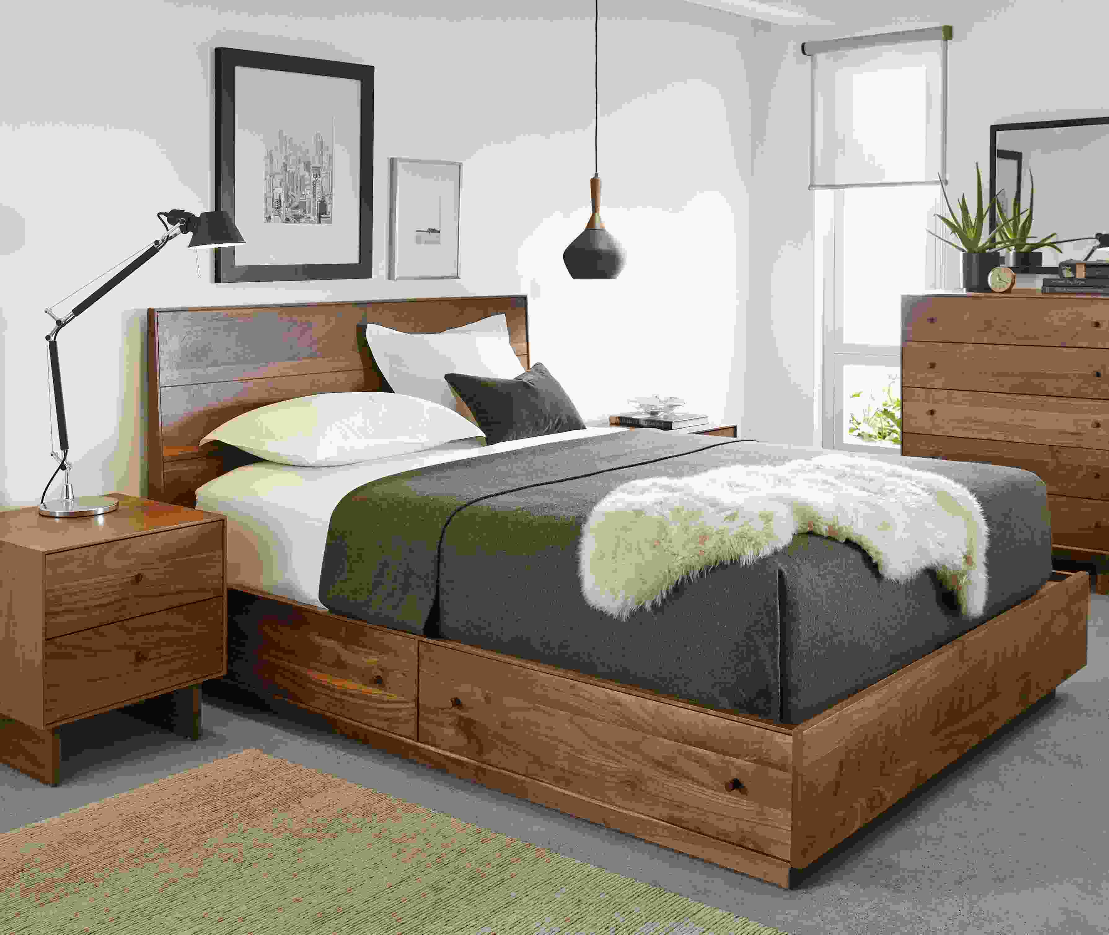Hudson bedroom collection in walnut.