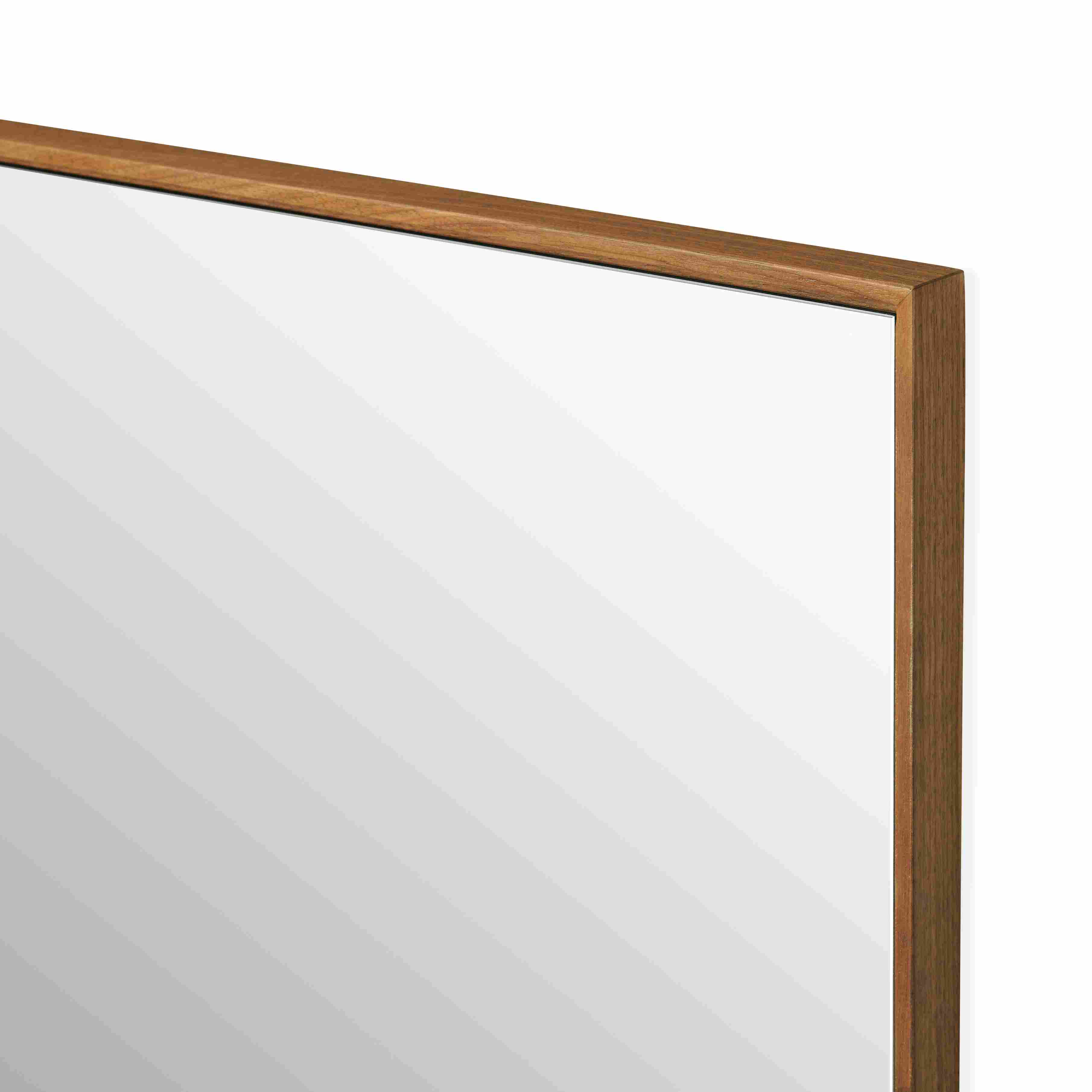 Detail of Hudson 30x40 Mirror in Walnut.