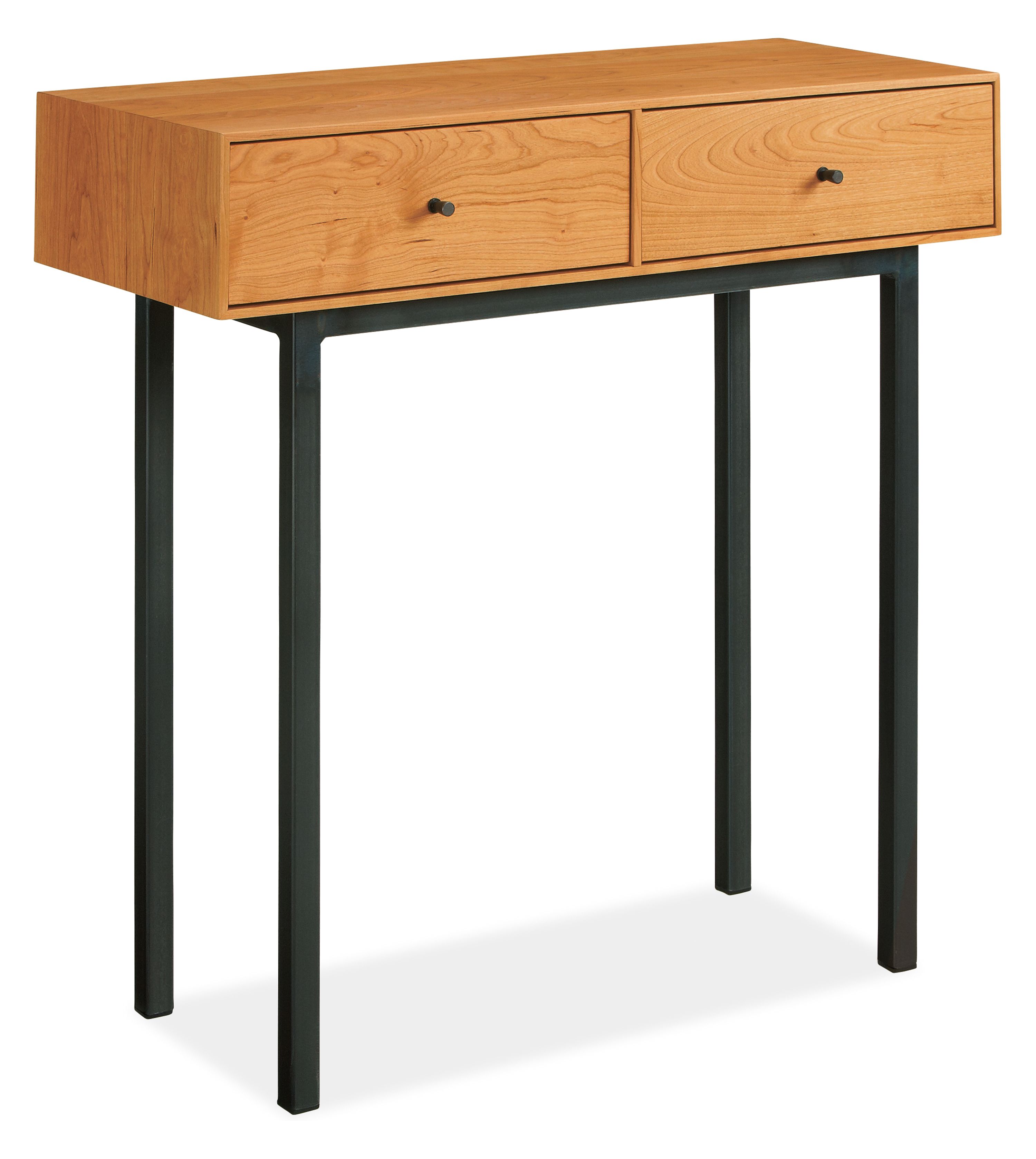 Room Board Modern Hudson Console Table Solid Cherry Wood
