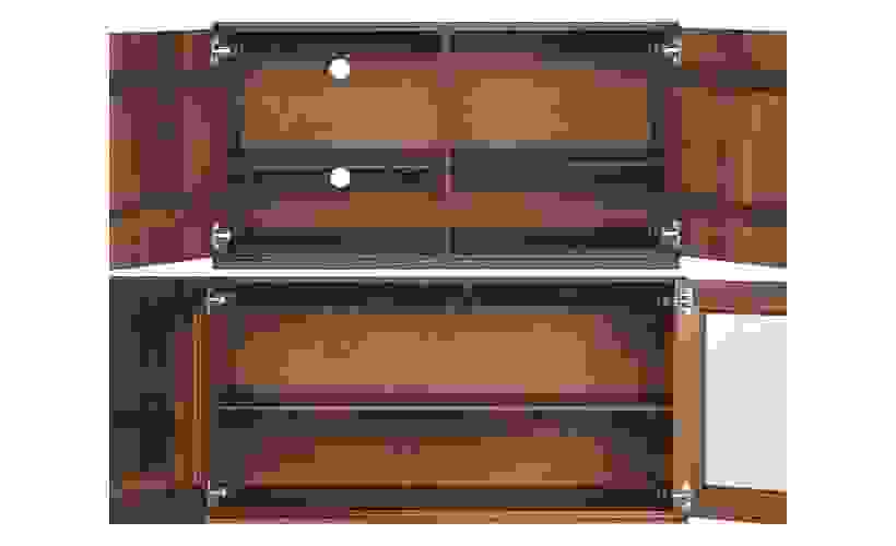 Detail of Hudson Custom Cabinet Door Interior Divider.