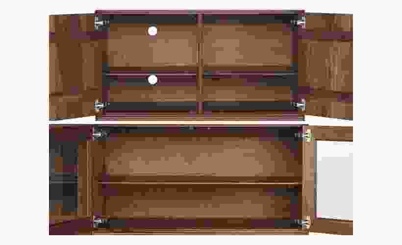 Detail of Hudson Custom Cabinet Door Interior Divider.