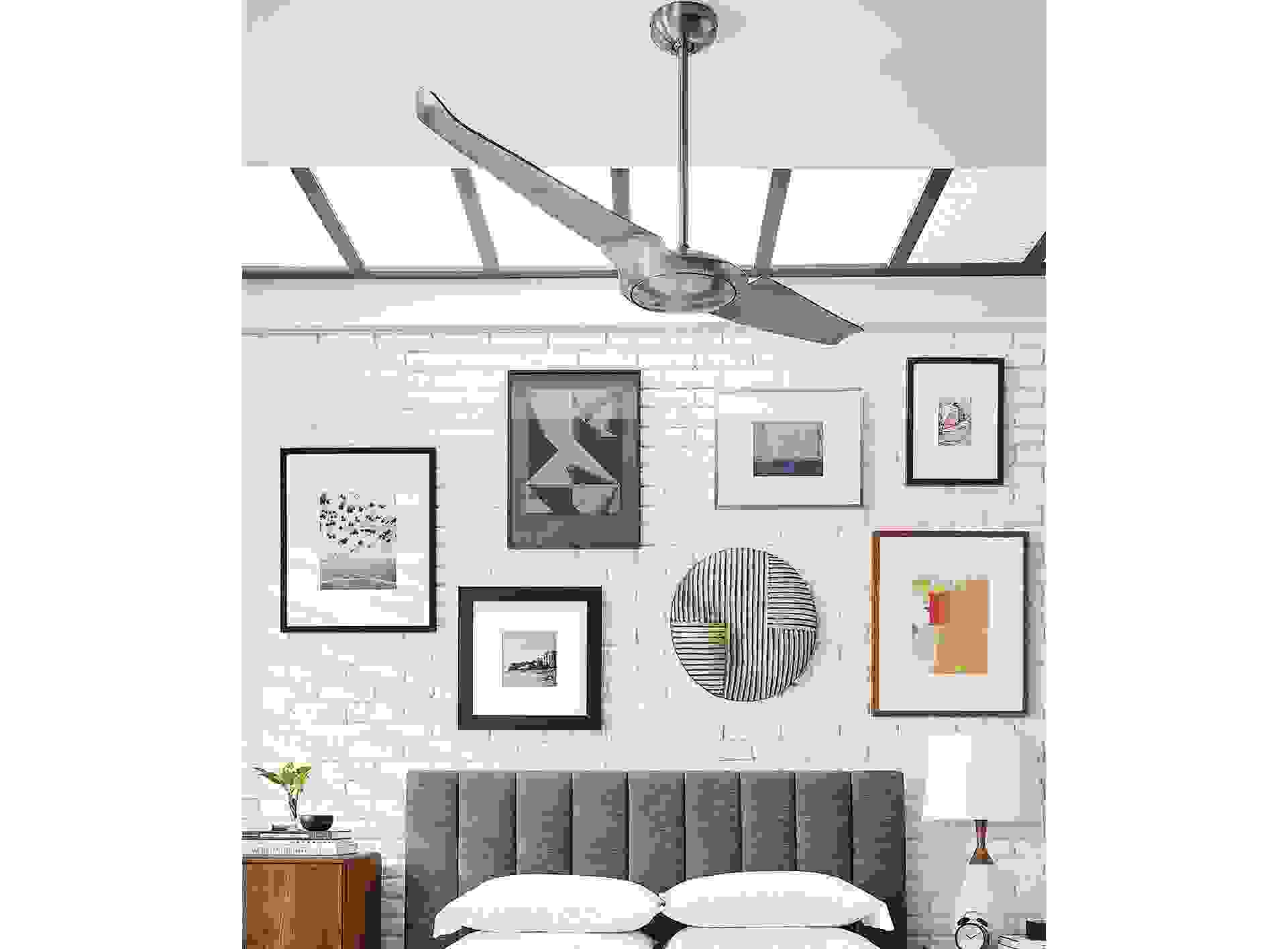 Detail of IC Air modern bedroom ceiling fan.