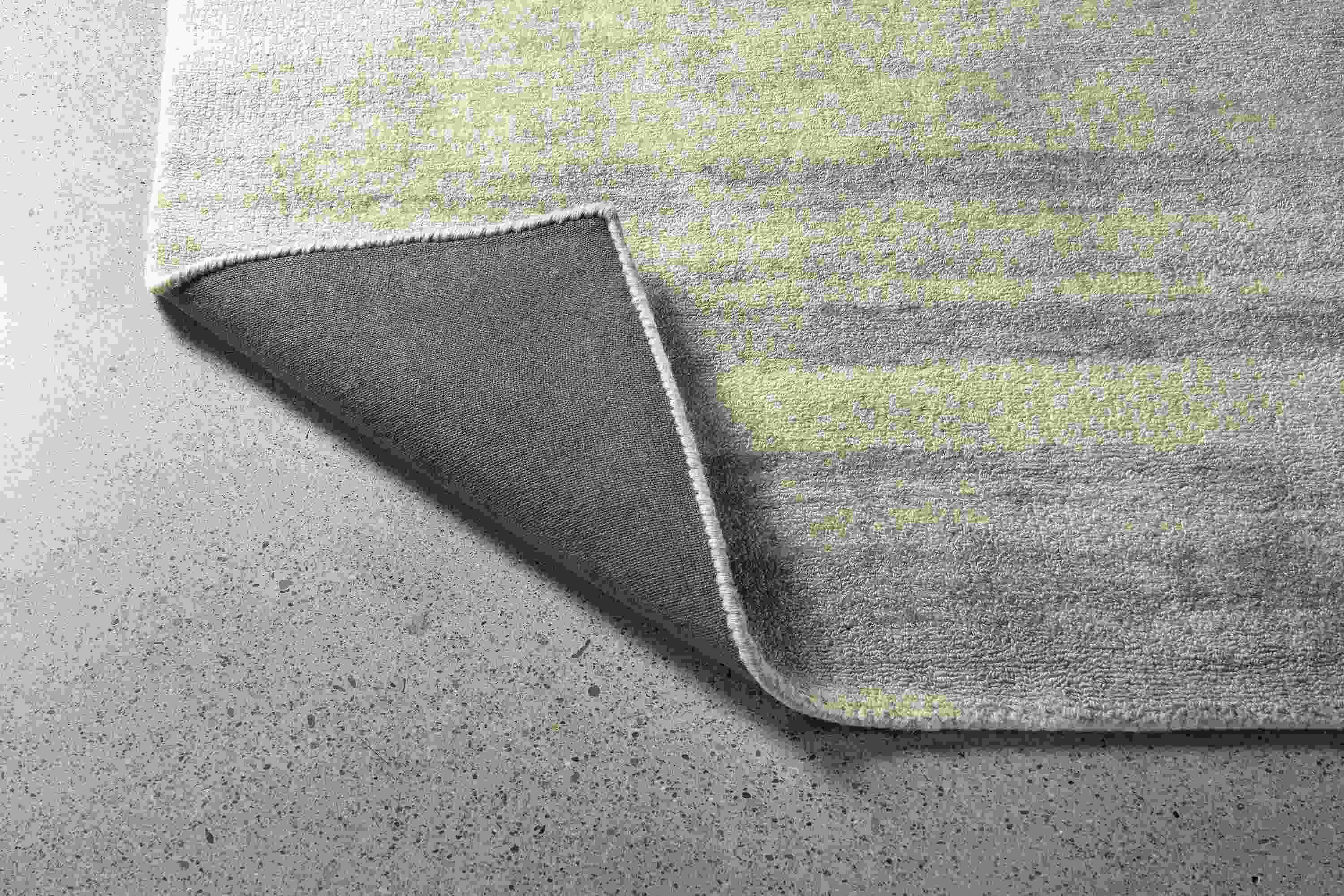 Detail of Impression Rug in Grey.