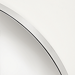 Detail of Infinity 36-round Mirror in Stainless Steel.
