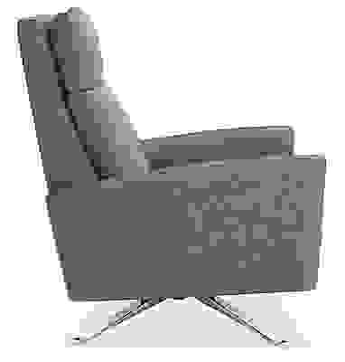 Side view of Isaac recliner with sled base.