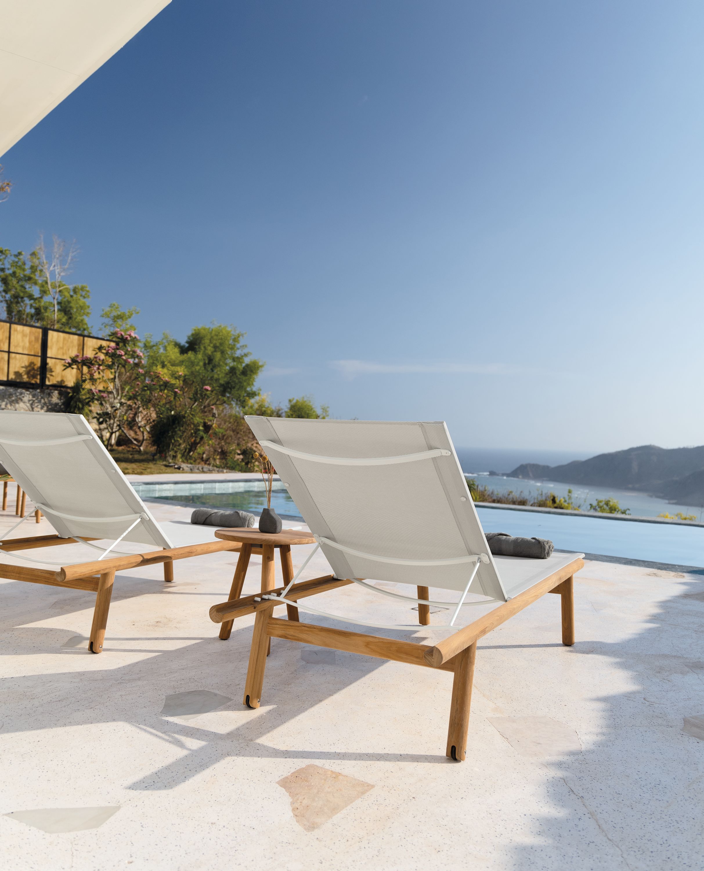 Chaise in salt