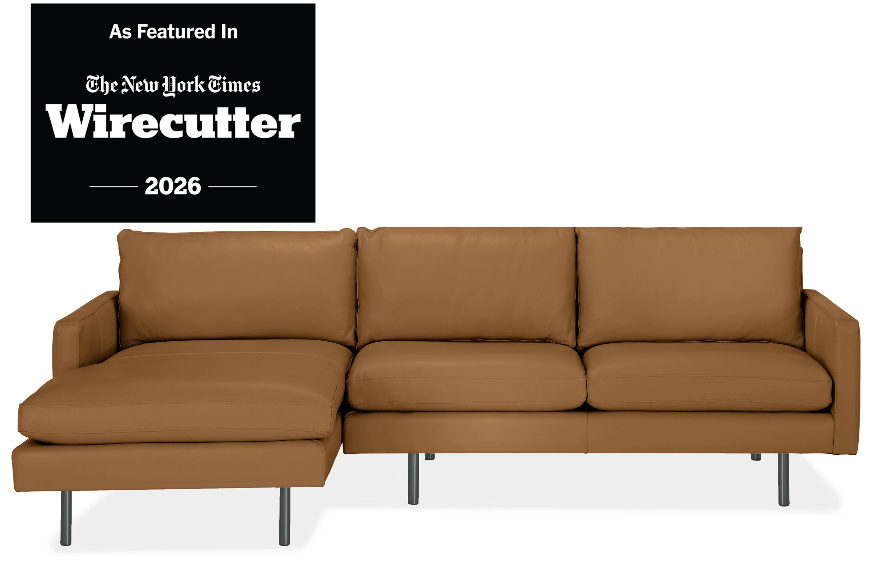 Jasper Leather Sofa with Chaise