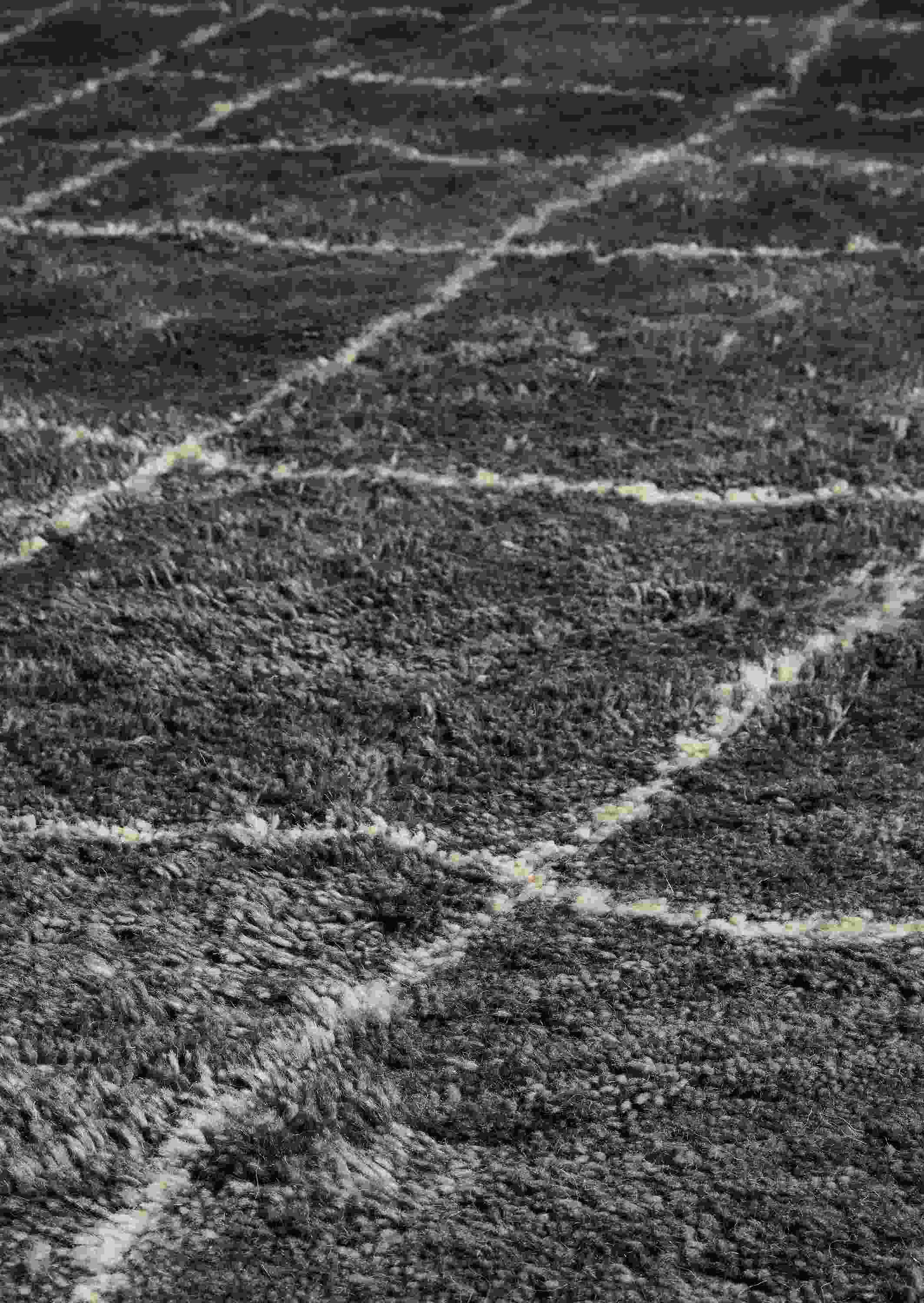 Detail of Kalindi Rug in Smoke.