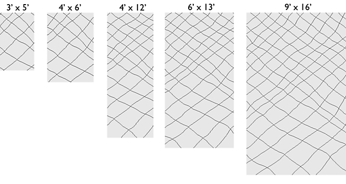 Kalindi Custom Rectangle/Square Rug Pattern Guide.