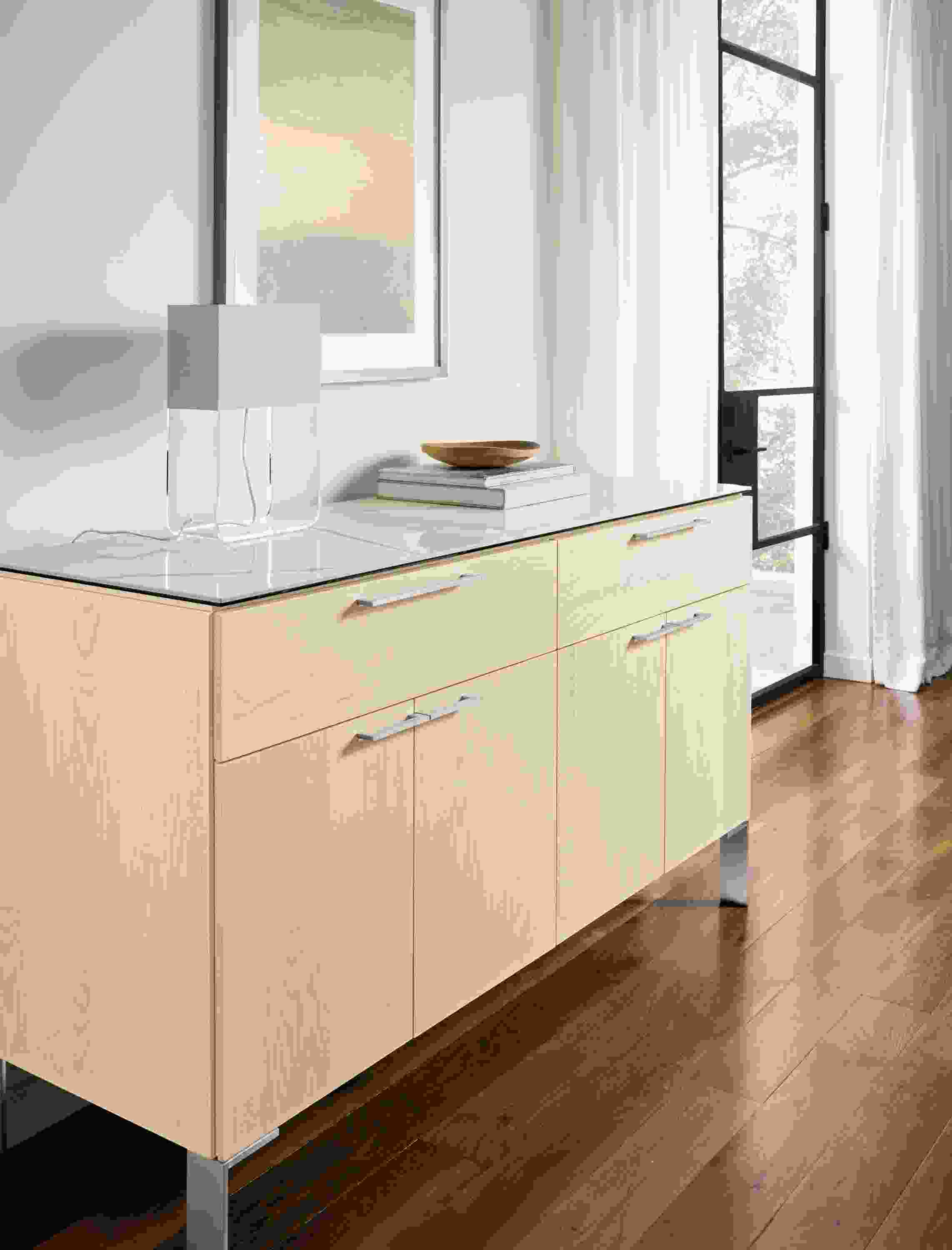 Detail of Kenwood dining cabinet with ceramic top.