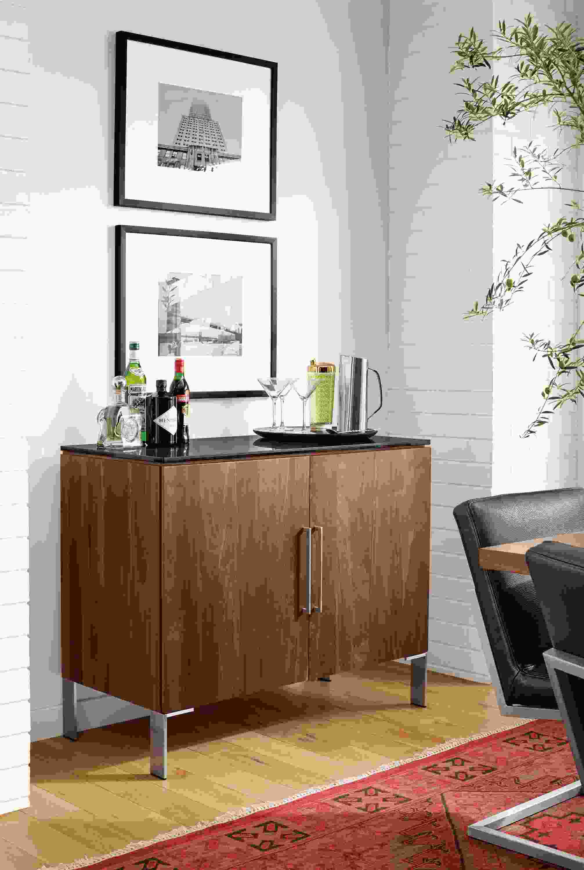 Detail of Kenwood bar cabinet.