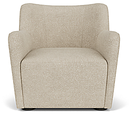 front view of Lily Chair in Conley Natural.