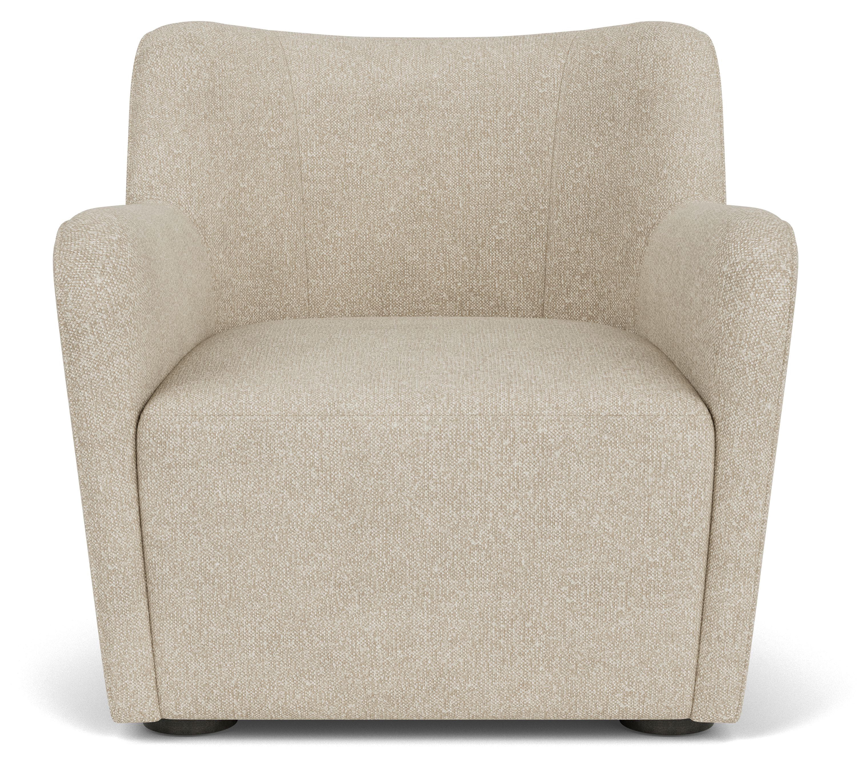 front view of Lily Chair in Conley Natural.