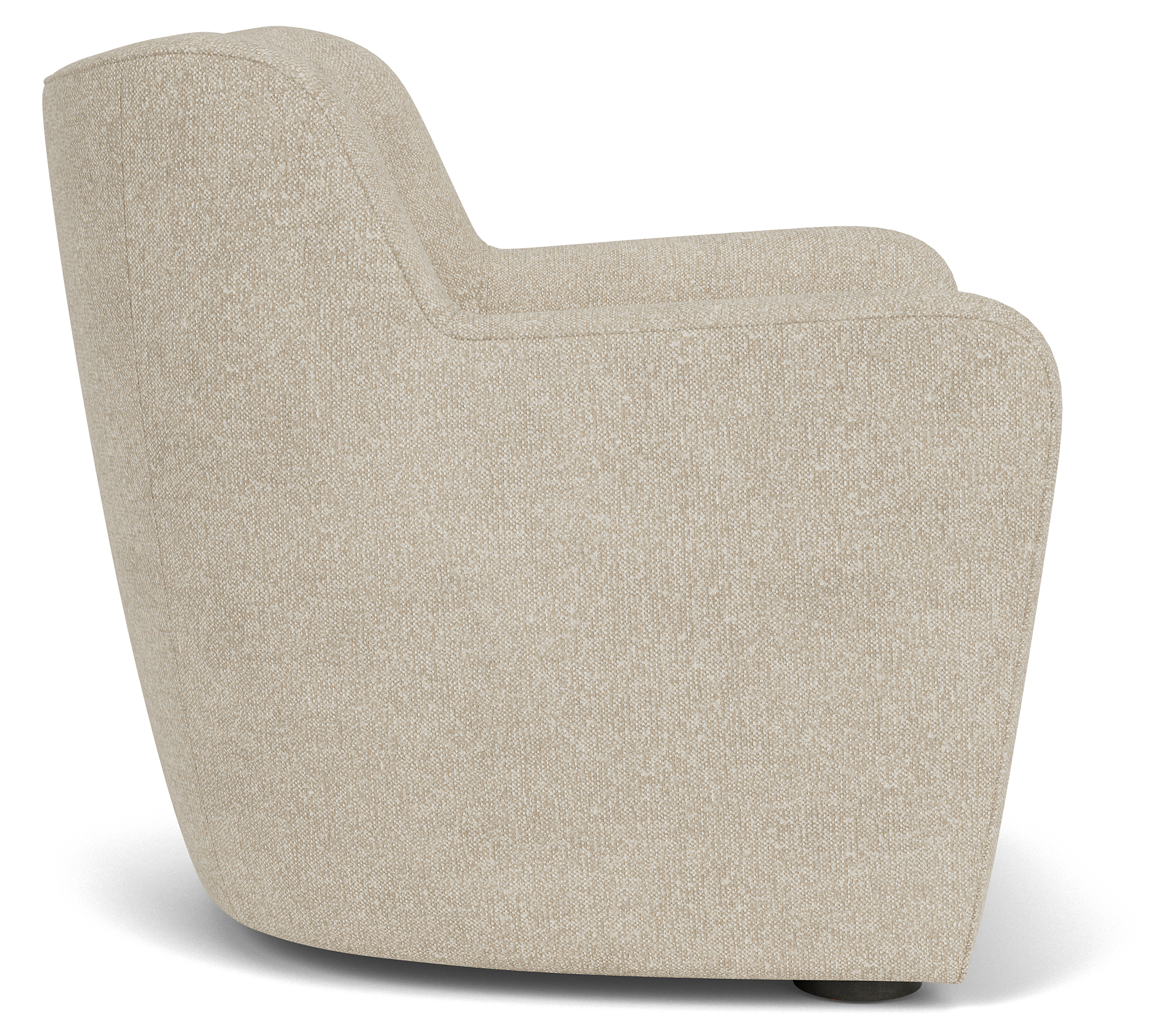 side view of Lily Chair in Conley Natural.