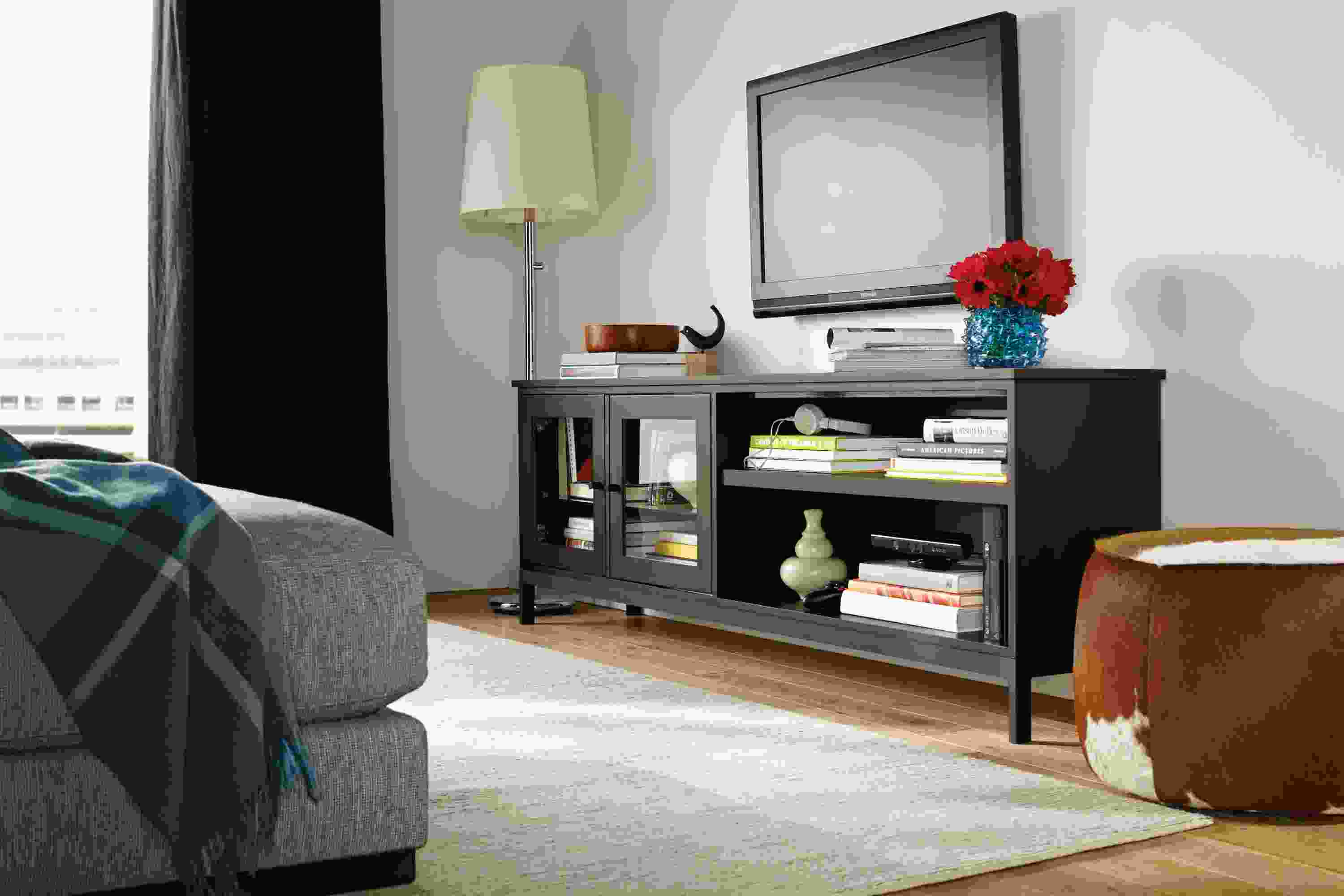 Linear four-insert storage cabinet.