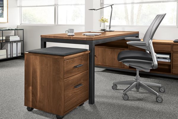 Parsons Desk with Drawers - Thumbnail 4