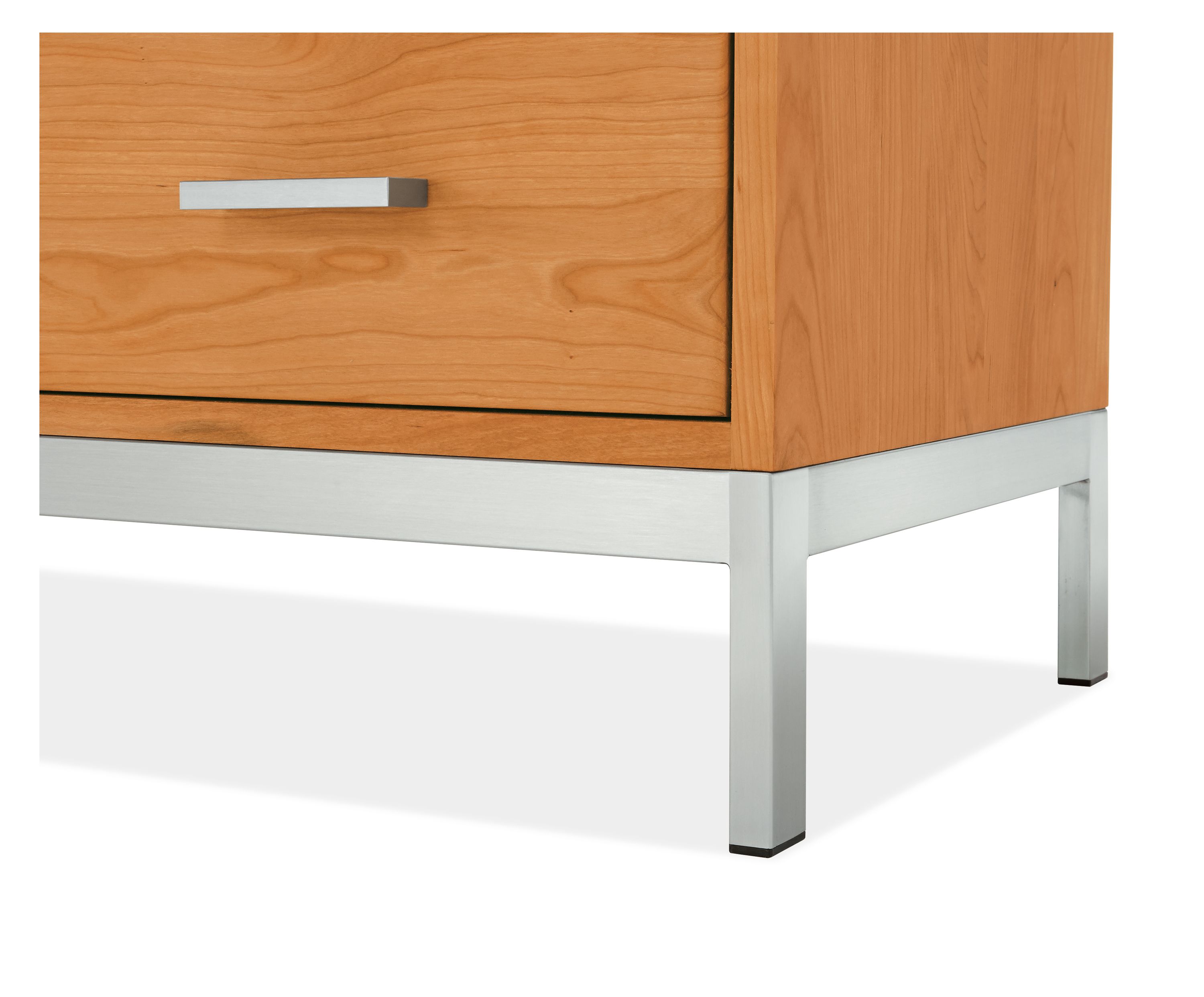 Detail of Linear Custom Base in Stainless Steel.