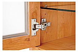 Detail of Linear Custom Doors Open Detail - Hinge Detail.
