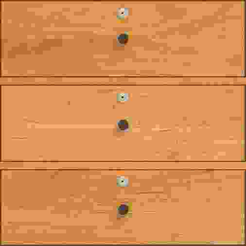 Detail of Linear Custom Drawers Locks - MODUALR Aesthetic Detail -ALL Drawers with Locks.